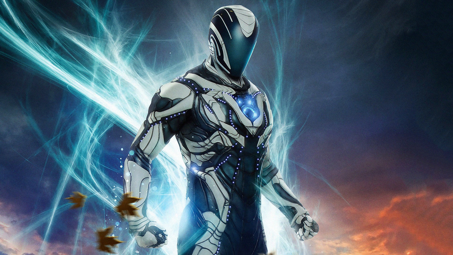 Max Steel in a futuristic suit with energy effects HD Wallpaper
