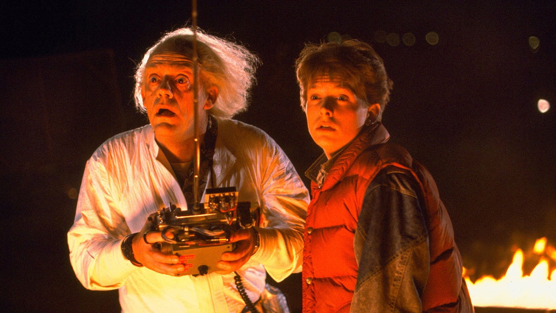 Doc Brown and Marty McFly from Back to the Future HD Wallpaper