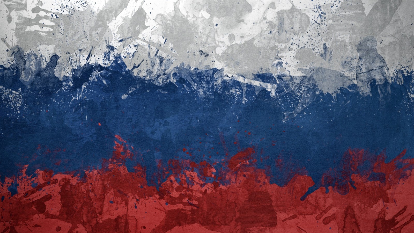 Abstract Russian Flag Paint Splatter HD Wallpaper