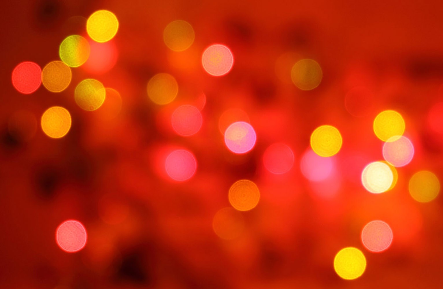 Bokeh lights on red background HD Wallpaper
