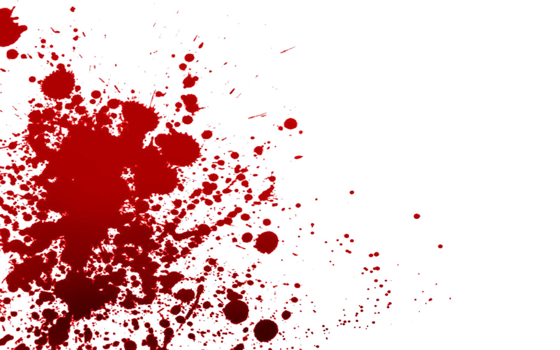 Blood Splatter on White Background HD Wallpaper