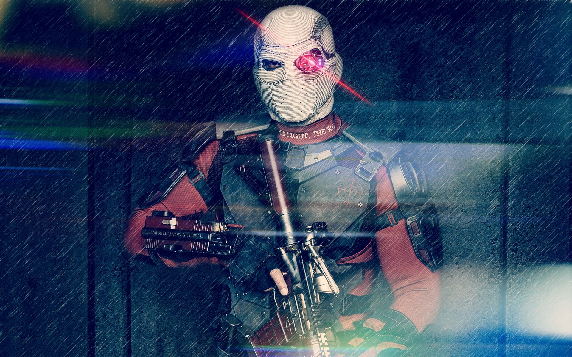 Deadshot from Suicide Squad in the rain HD Wallpaper