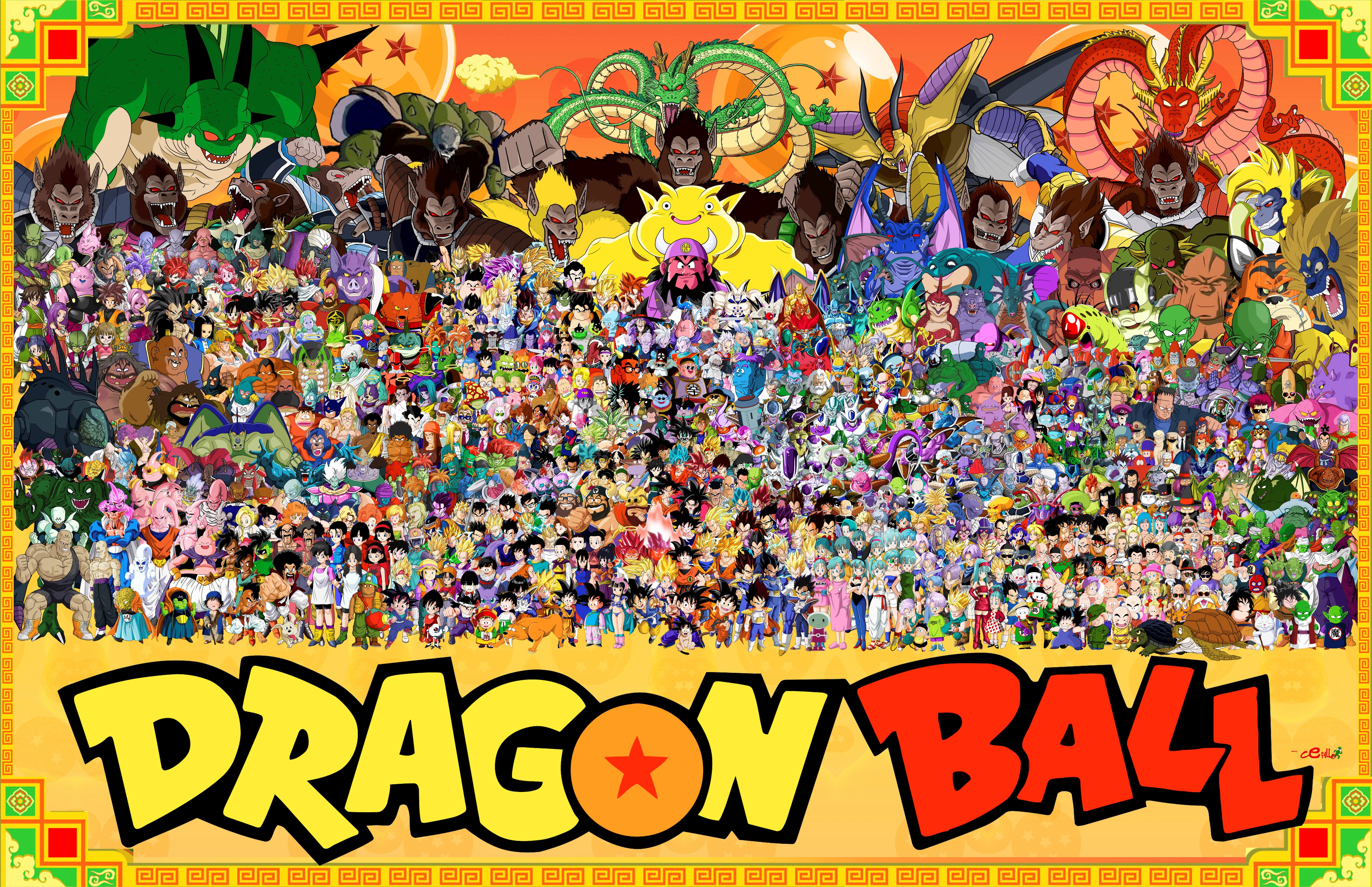 Dragon Ball Z characters montage HD Wallpaper