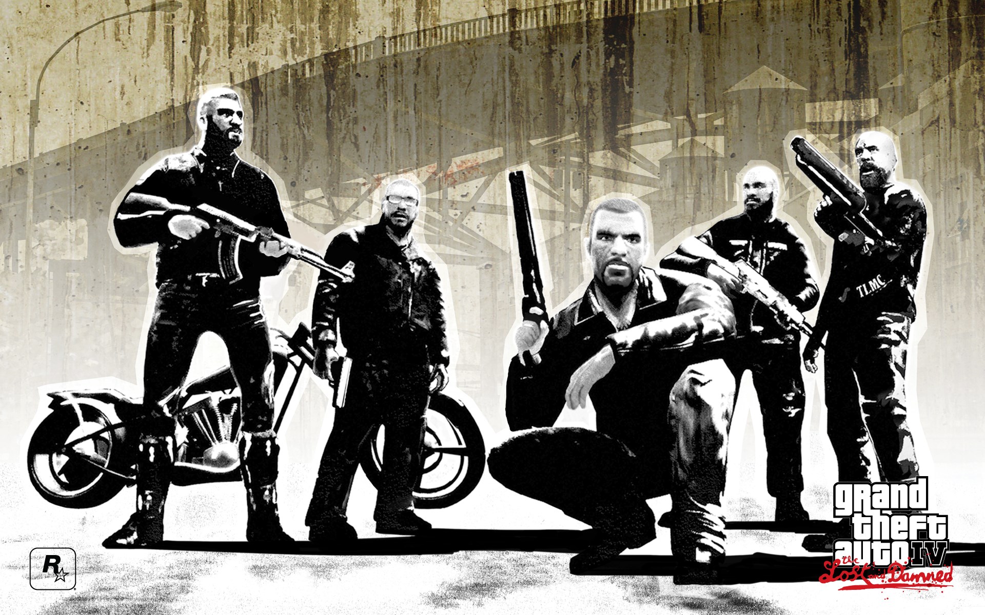 Grand Theft Auto IV: The Lost and Damned characters HD Wallpaper