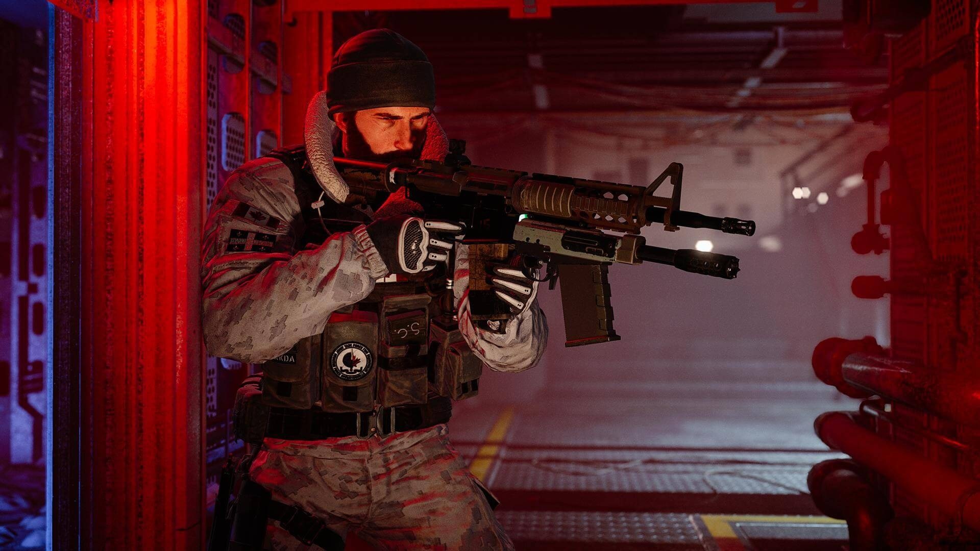 Soldier aiming a rifle in Tom Clancy's Rainbow Six Siege HD Wallpaper