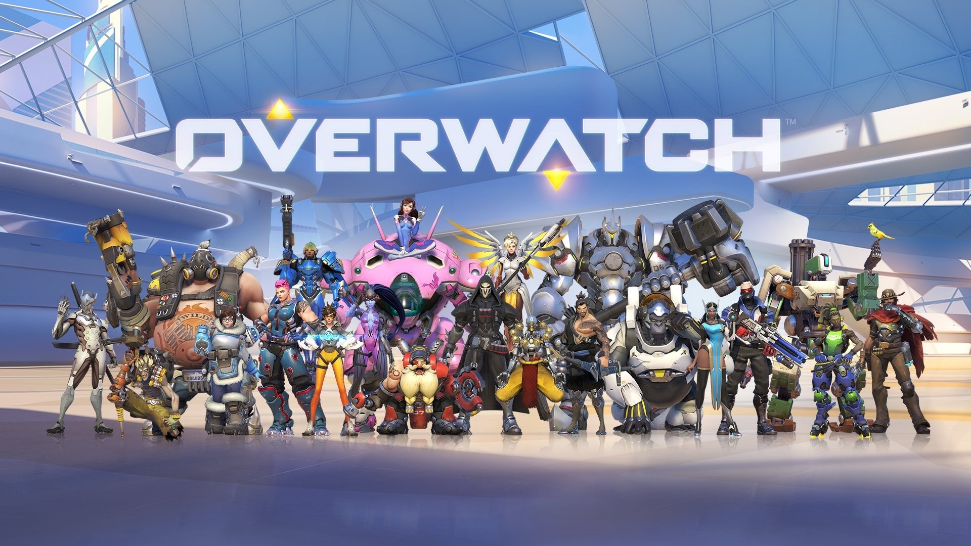 Overwatch characters standing together HD Wallpaper