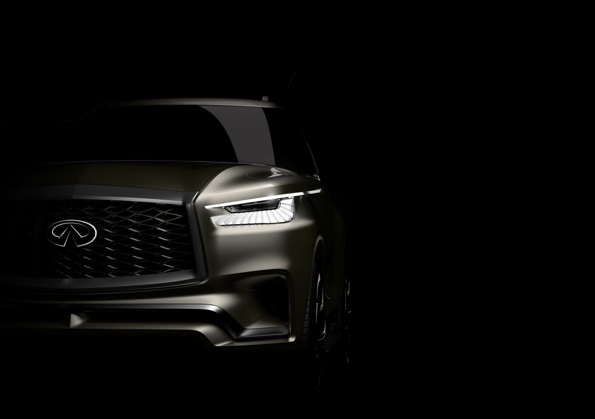 Infiniti QX80 Monograph concept car front view HD Wallpaper
