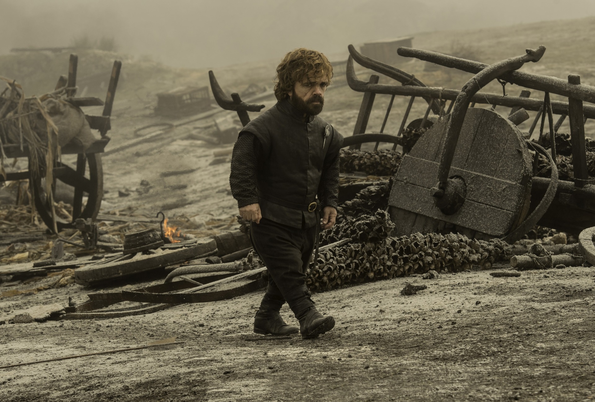 Tyrion Lannister in a desolate landscape HD Wallpaper