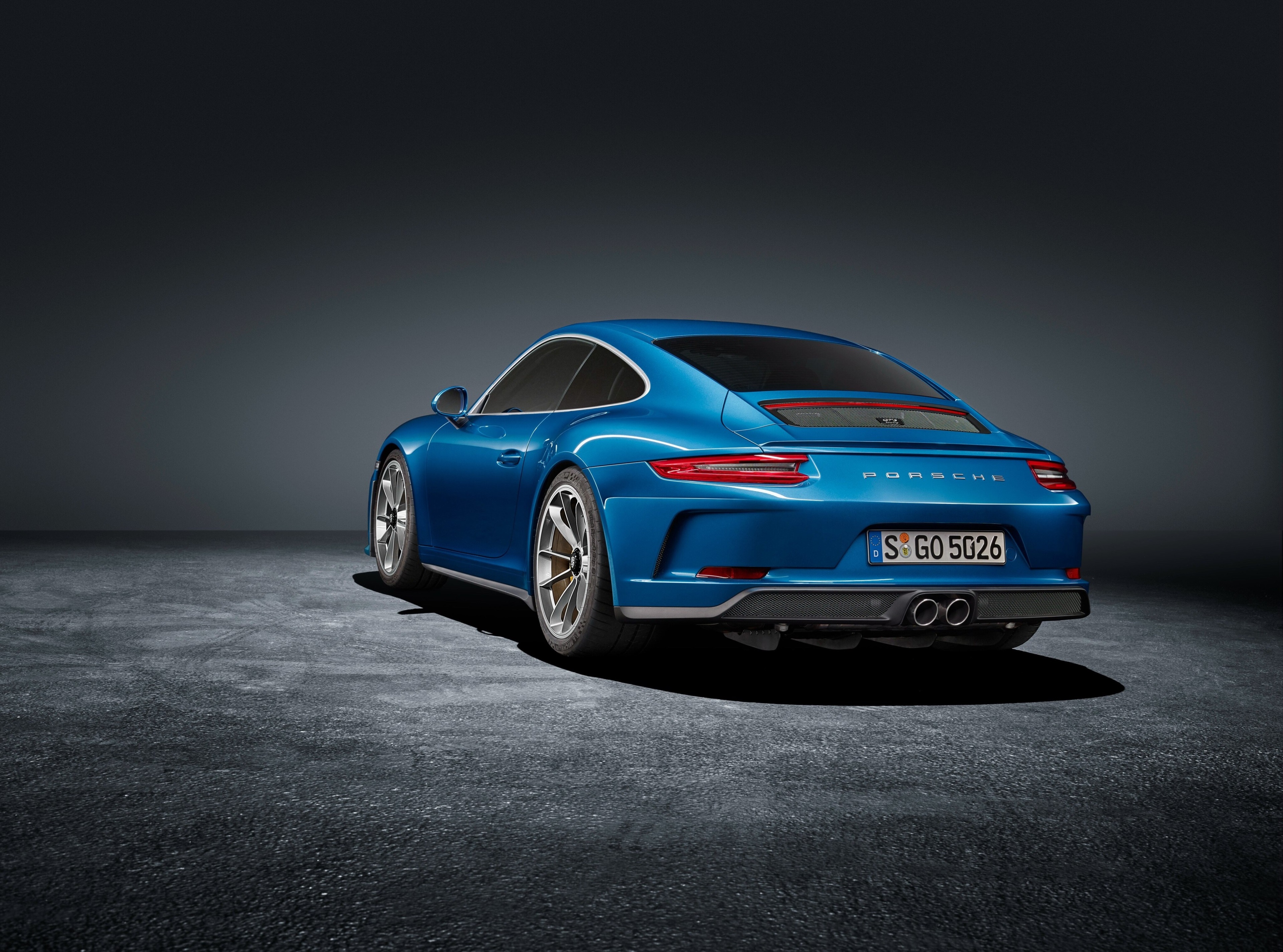 Blue Porsche 911 GT3 Touring Package 4K HD Wallpaper