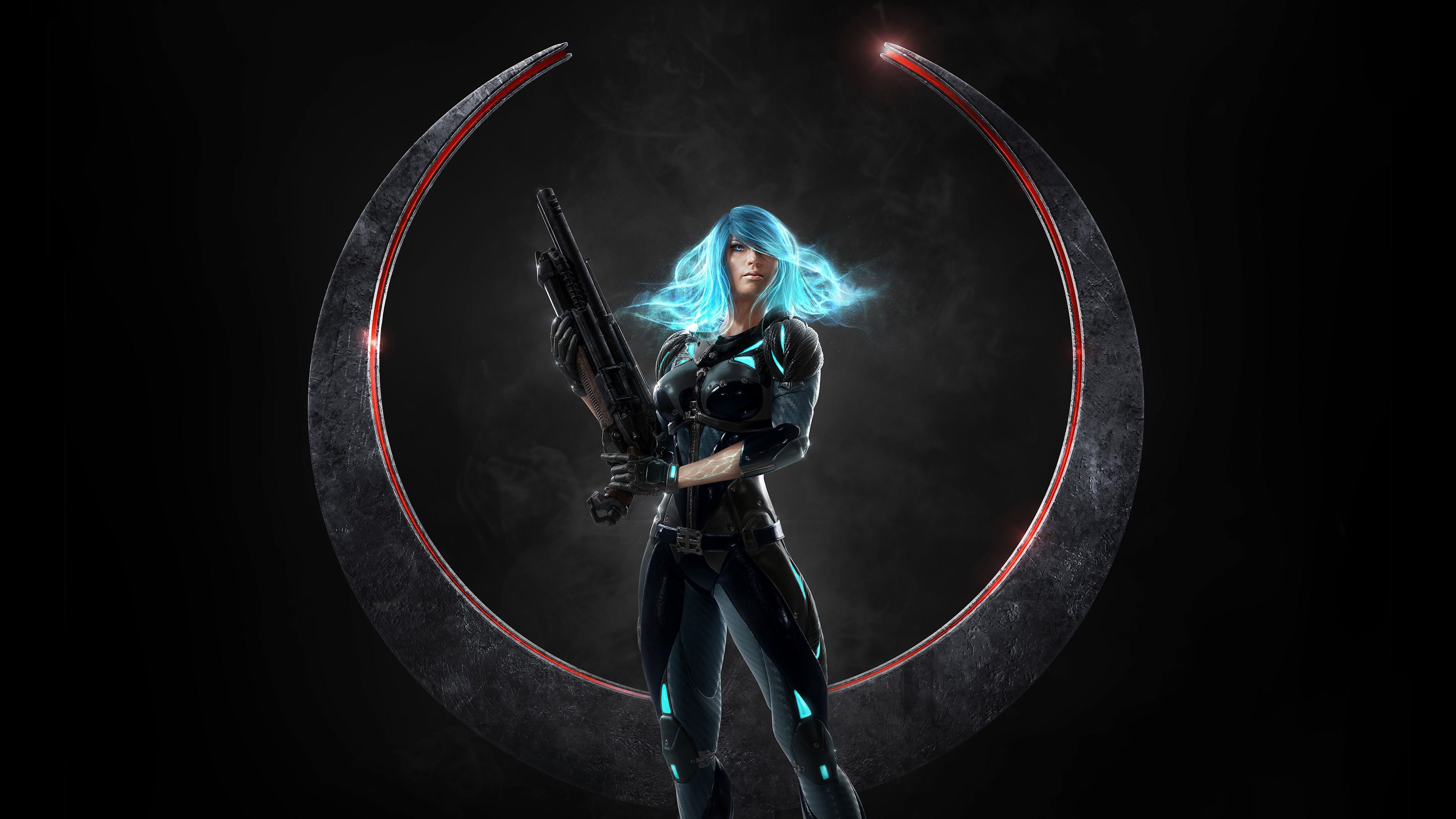 Anja from Quake Champions 4K HD Wallpaper