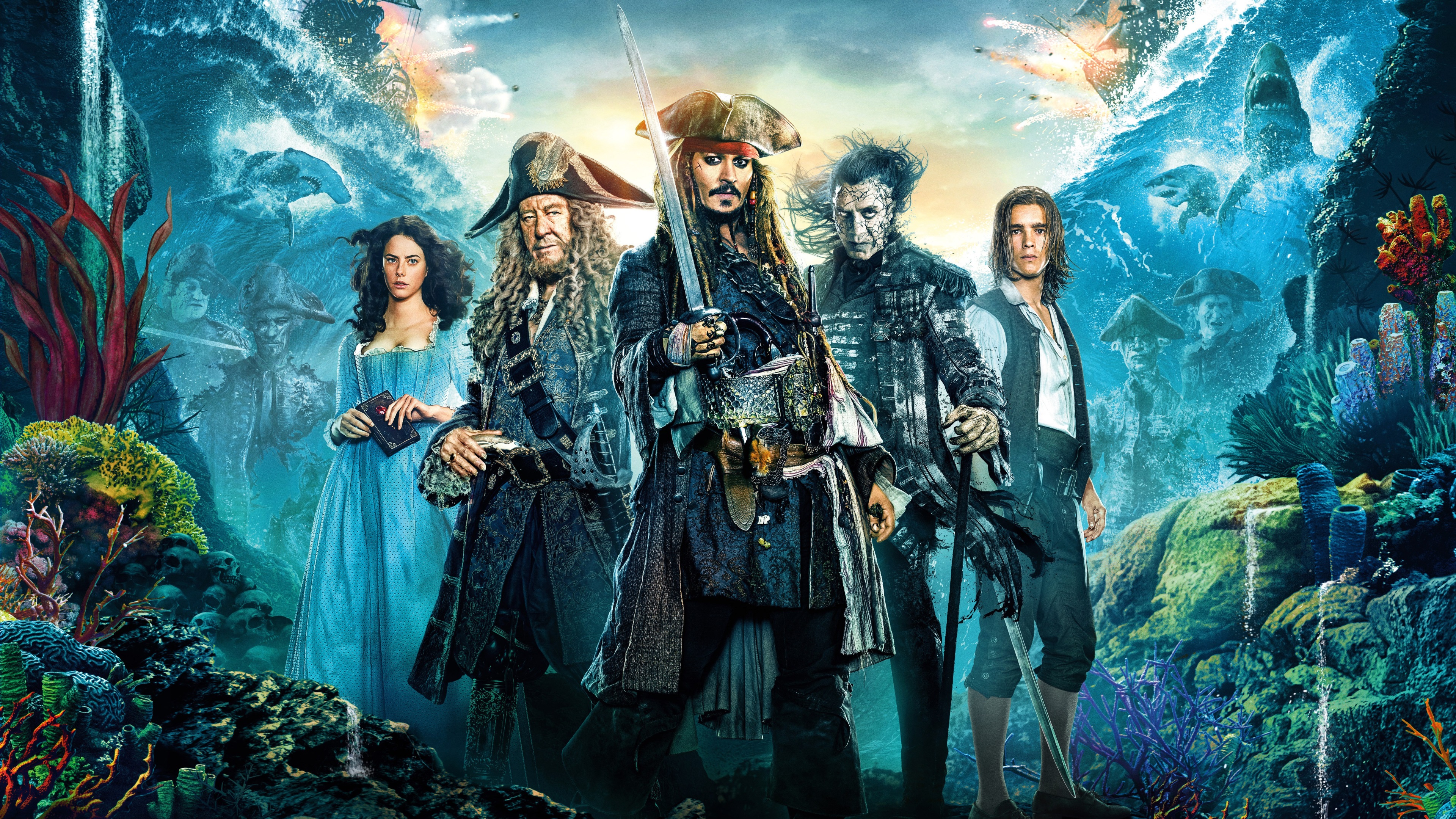 Pirates of the Caribbean: Dead Men Tell No Tales 4K HD Wallpaper