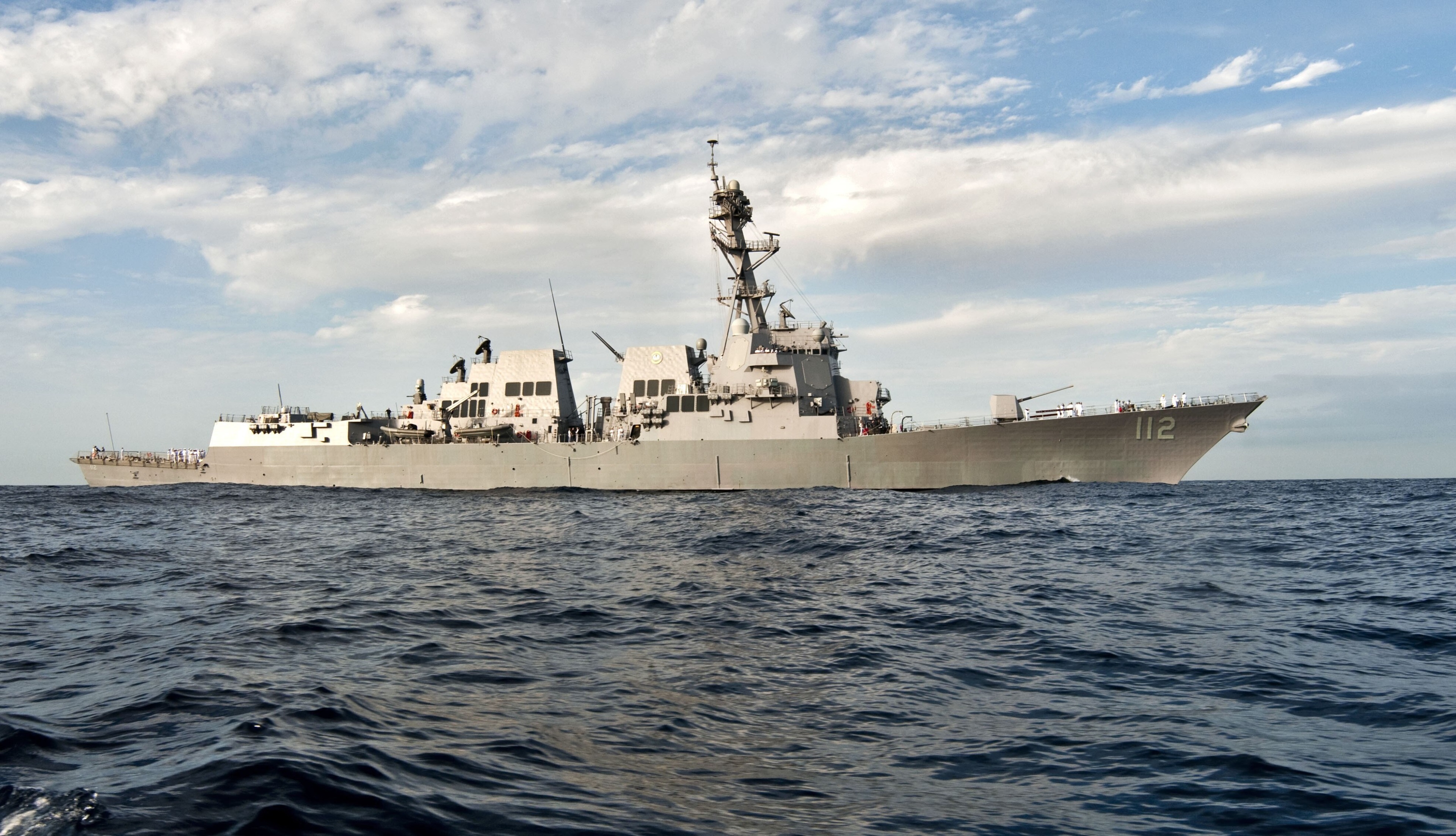 USS Arleigh Burke Navy Destroyer Ship 4K HD Wallpaper