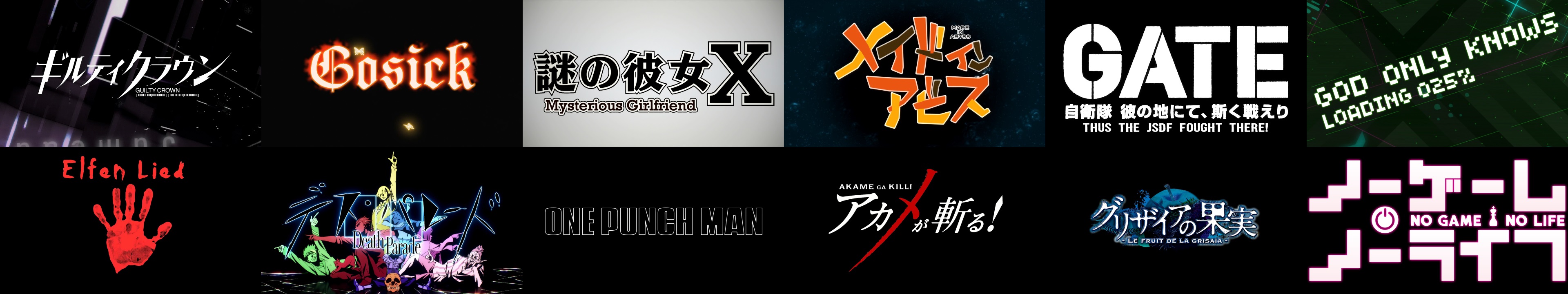 Anime Logos Collage 4K HD Wallpaper