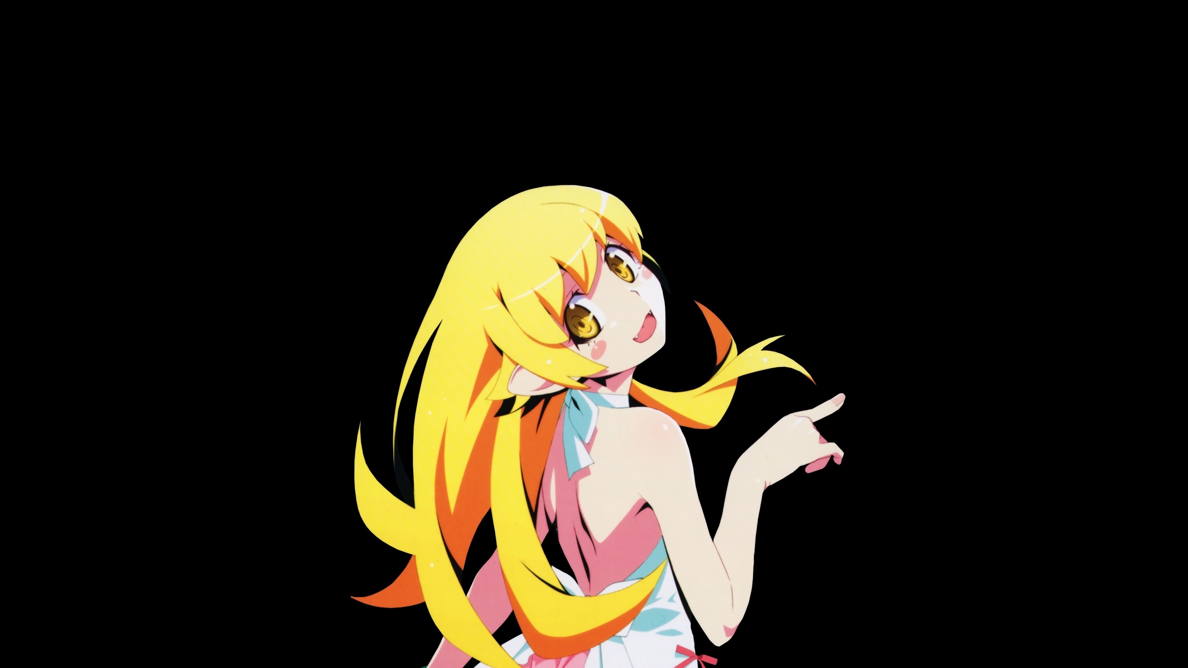 Shinobu Oshino from Monogatari Series 4K HD Wallpaper