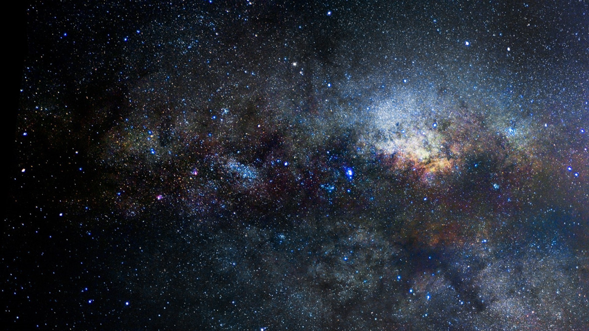The Milky Way galaxy in deep space HD Wallpaper