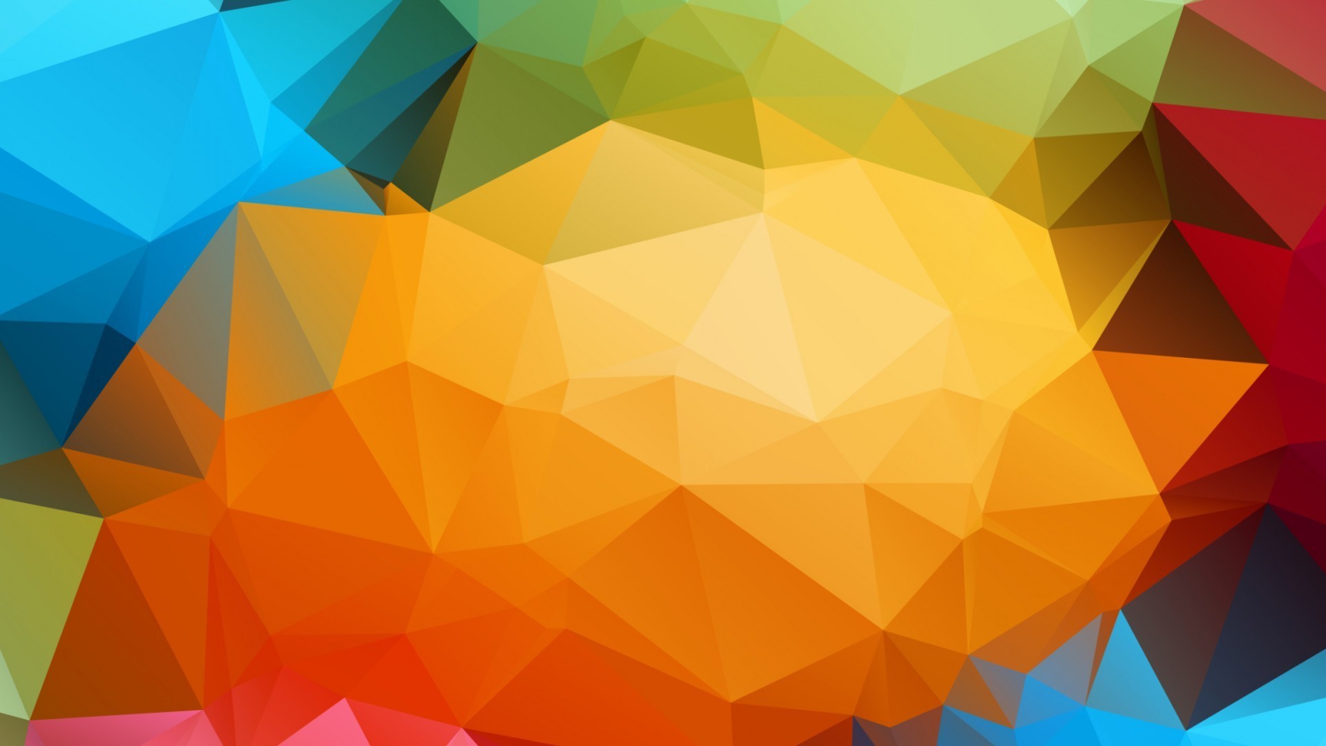 Colorful abstract low poly digital art HD Wallpaper