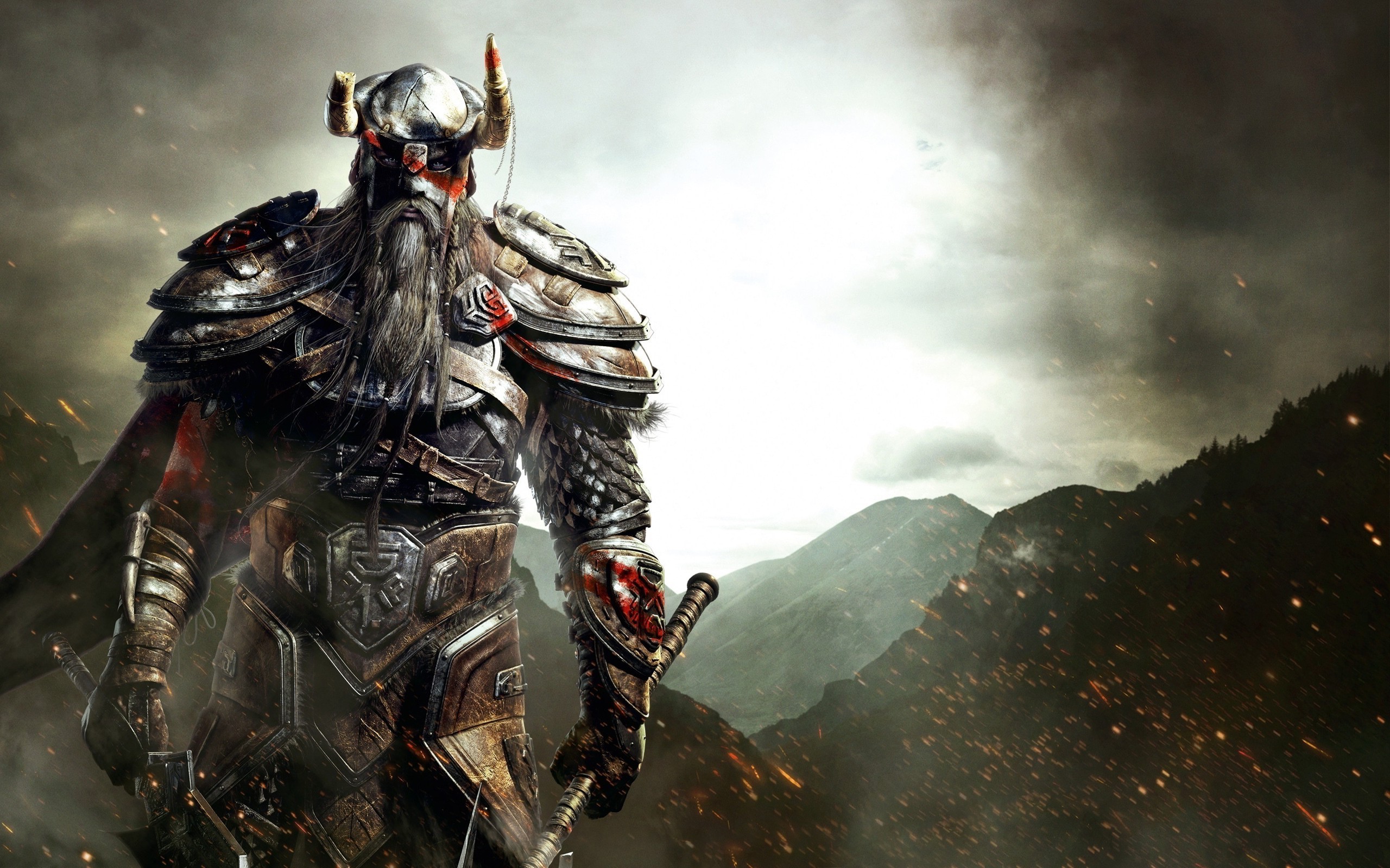 Viking warrior from The Elder Scrolls V: Skyrim HD Wallpaper