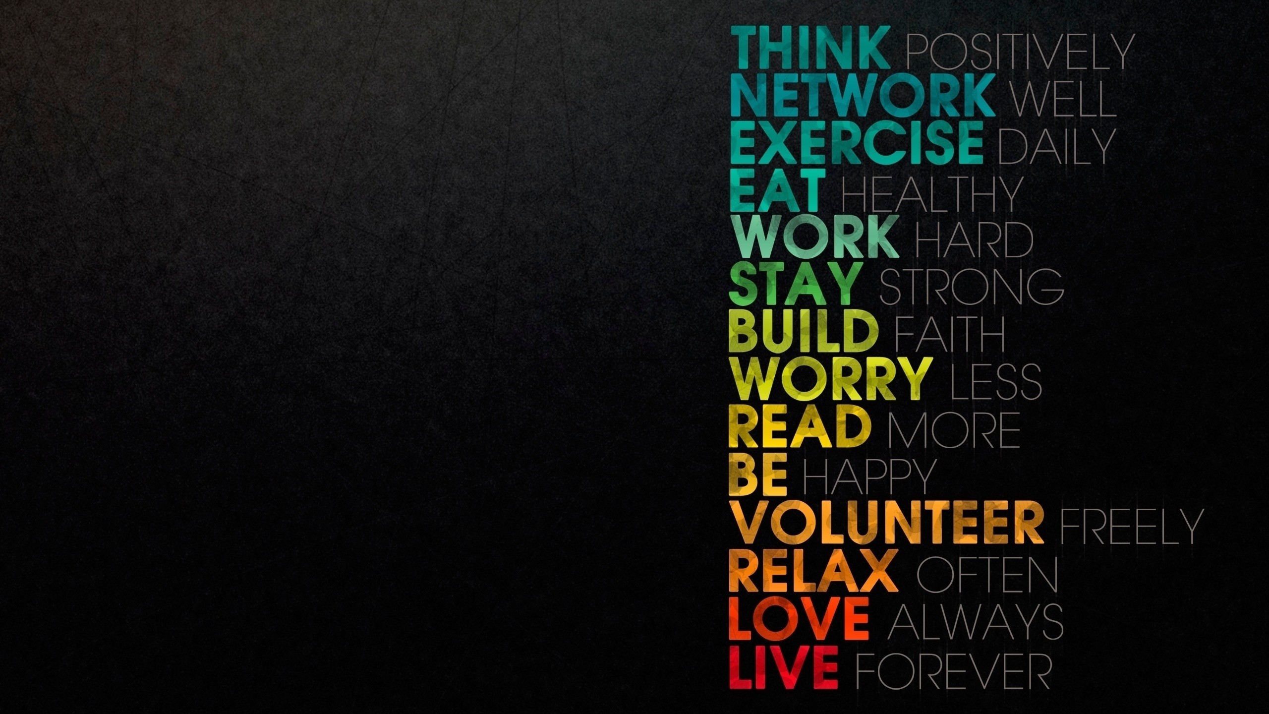 Motivational quotes on a dark textured background HD Wallpaper