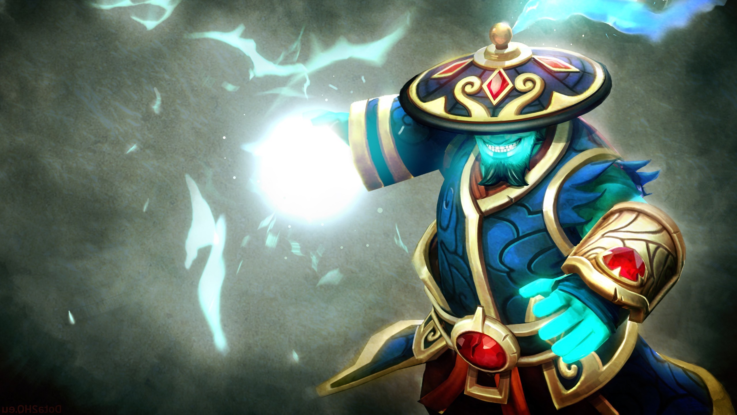 Storm Spirit from Dota 2 casting a spell HD Wallpaper