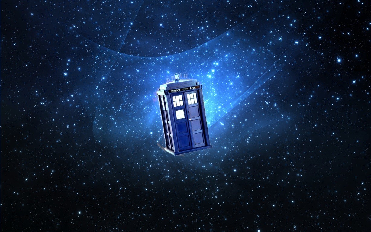 The TARDIS from Doctor Who in space HD Wallpaper