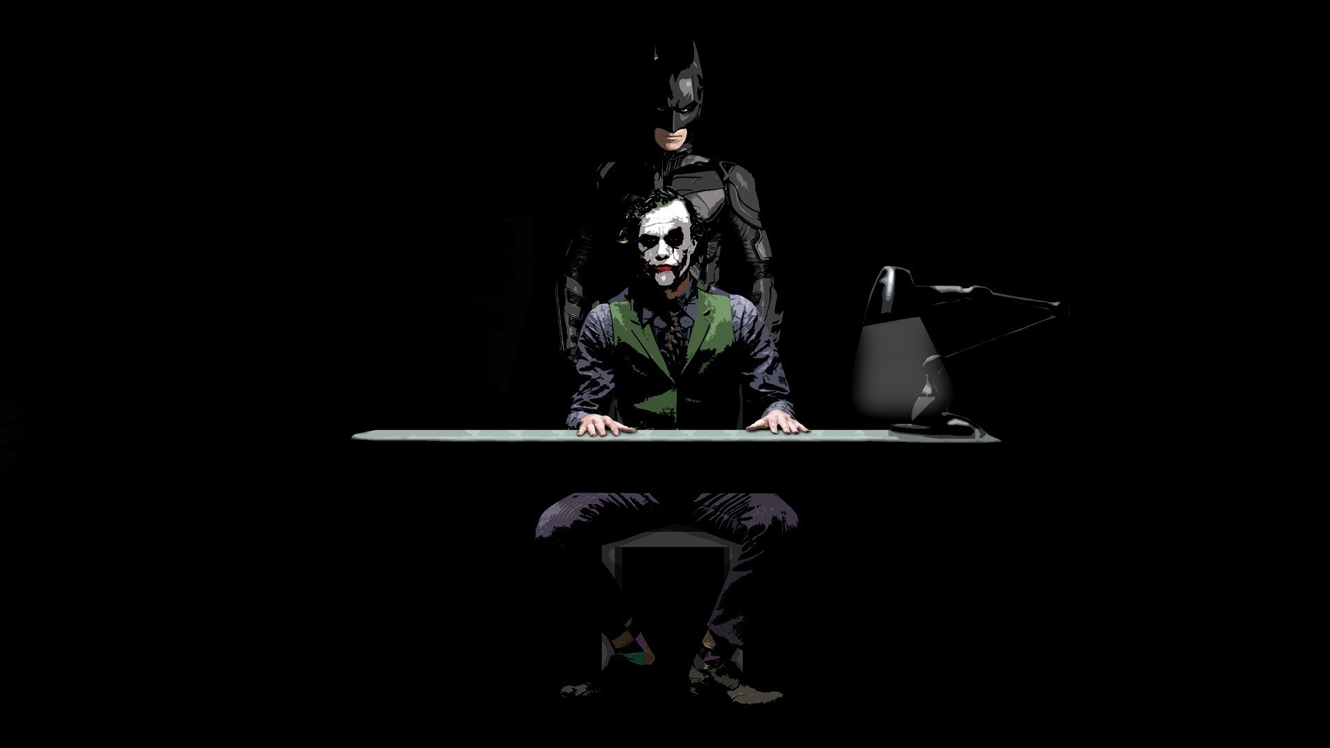 Batman and Joker from The Dark Knight HD Wallpaper