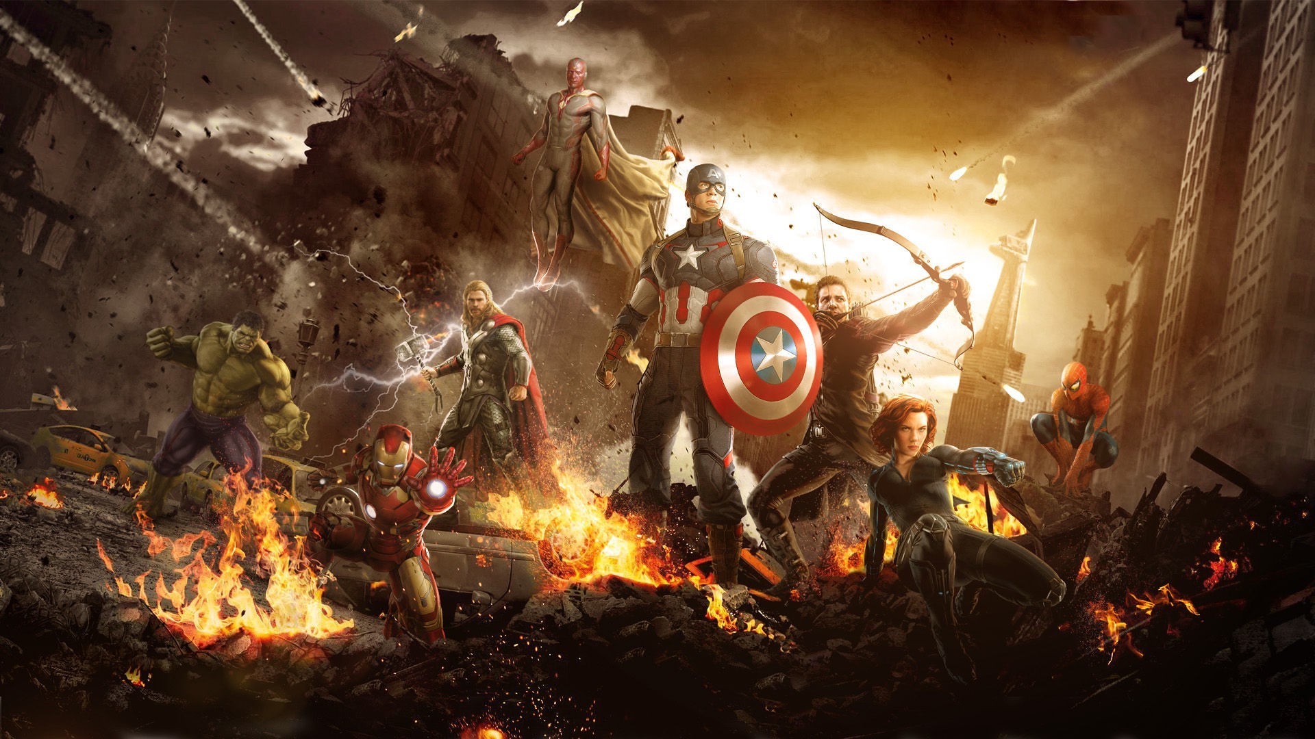 The Avengers from Avengers Age of Ultron HD Wallpaper