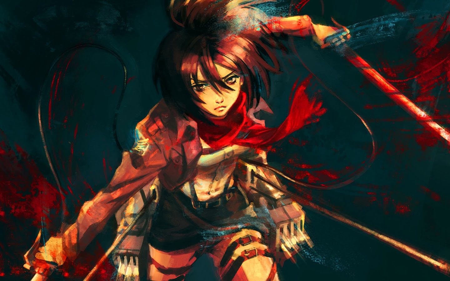 Mikasa Ackerman from Attack on Titan HD Wallpaper
