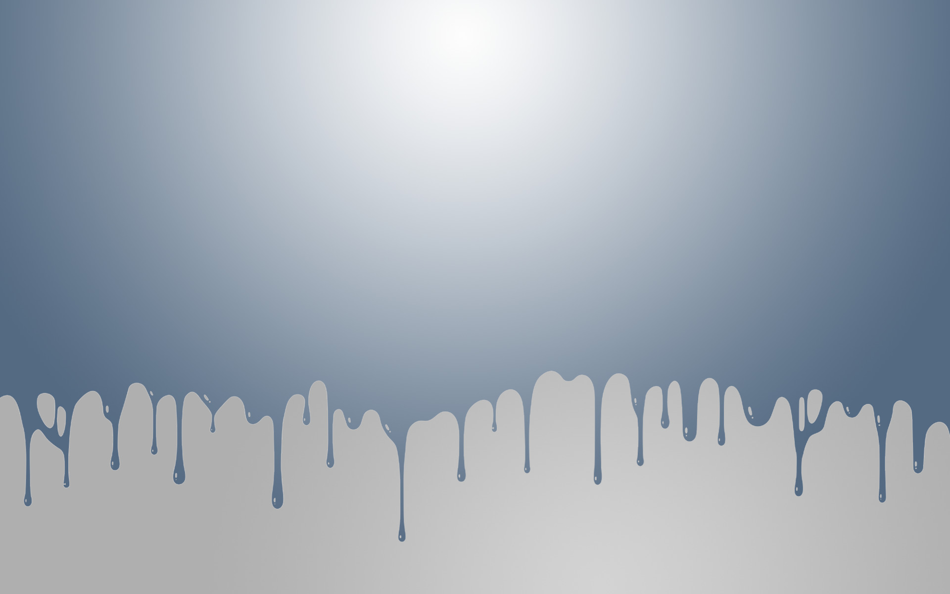 Blue paint dripping on a gradient background HD Wallpaper