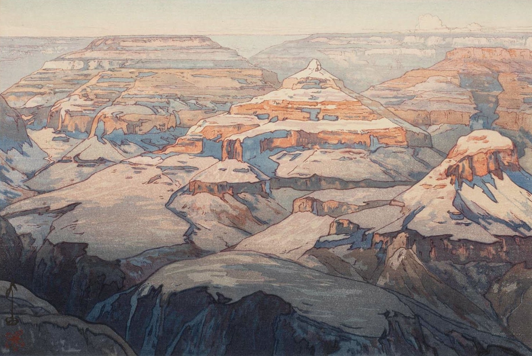 Grand Canyon by Yoshida Hiroshi HD Wallpaper