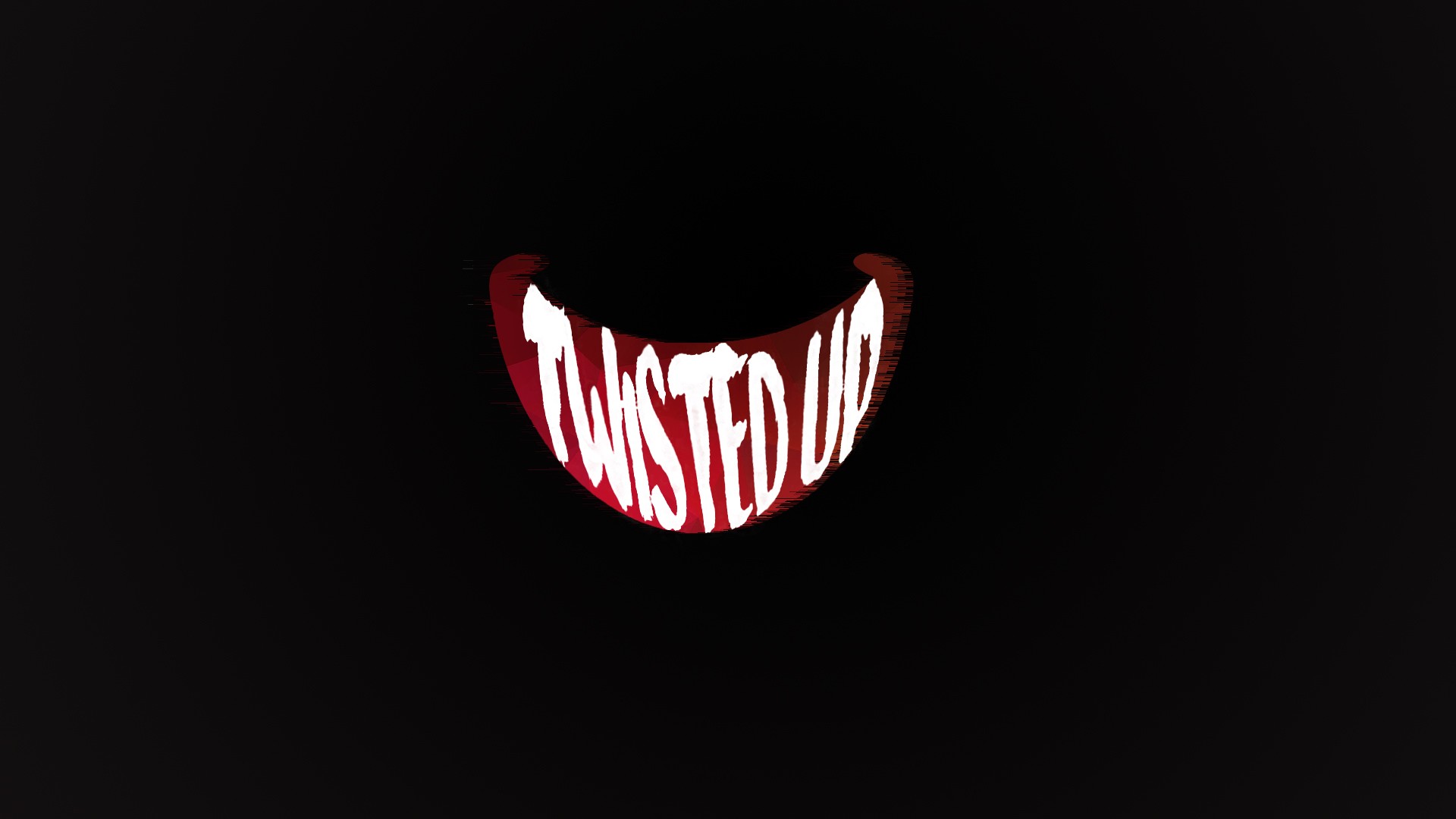 Twisted Up text on black background HD Wallpaper
