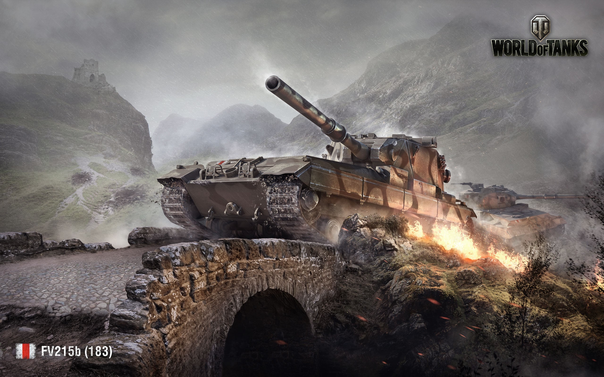 FV215b (183) Tank from World of Tanks Artwork HD Wallpaper
