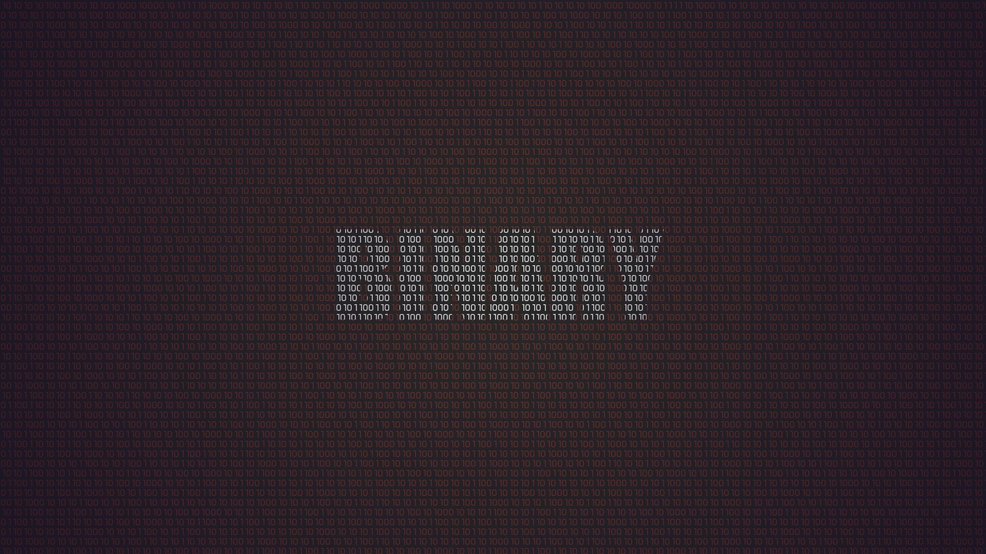 Minimalist binary code digital art HD Wallpaper