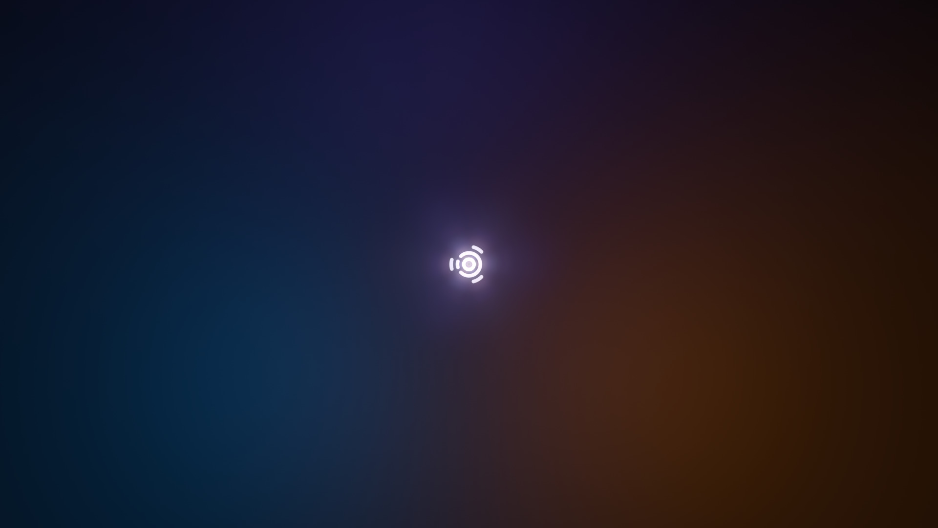 Ubuntu Studio logo on a gradient background HD Wallpaper