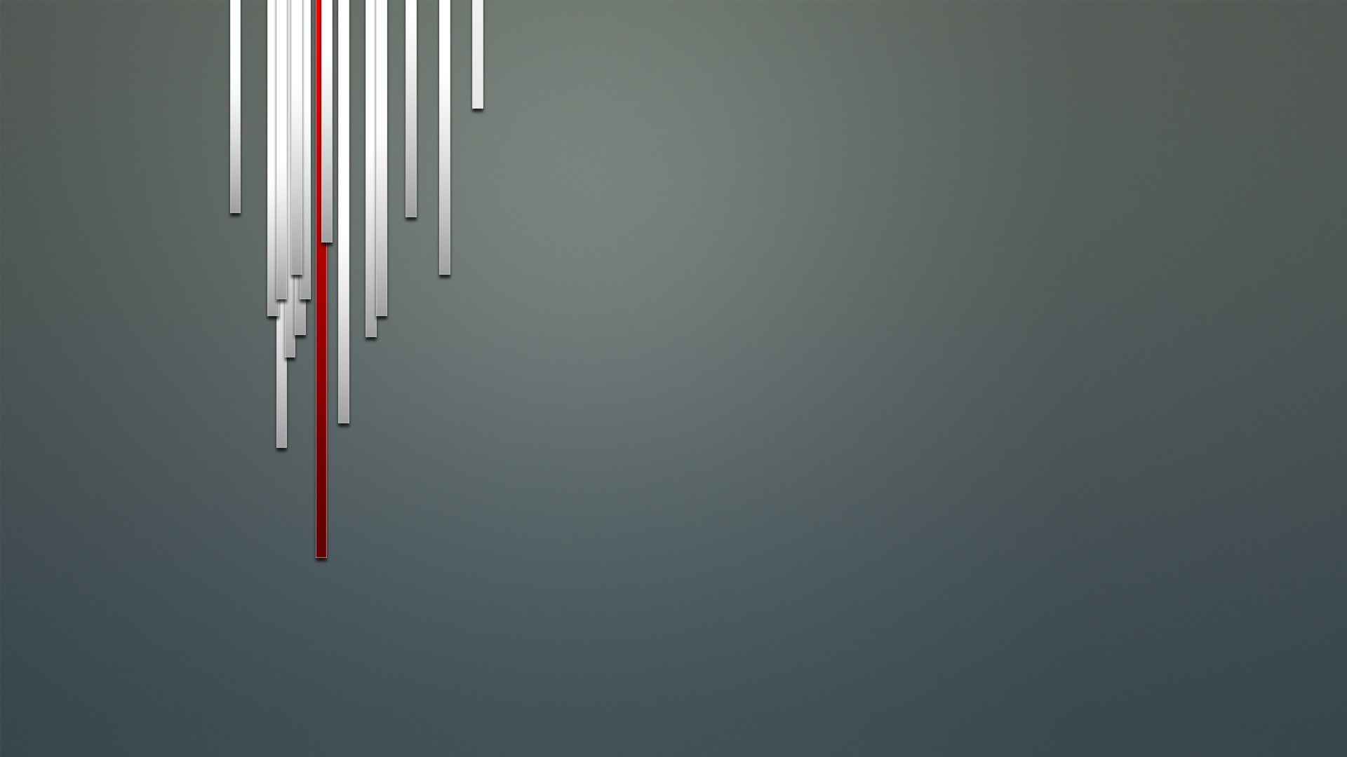 Minimalist abstract red and white lines on gray background HD Wallpaper