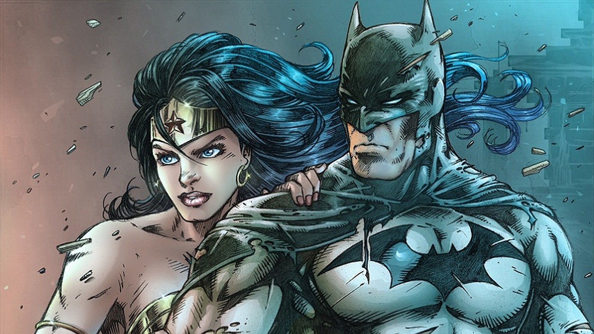 Wonder Woman and Batman from Justice League HD Wallpaper