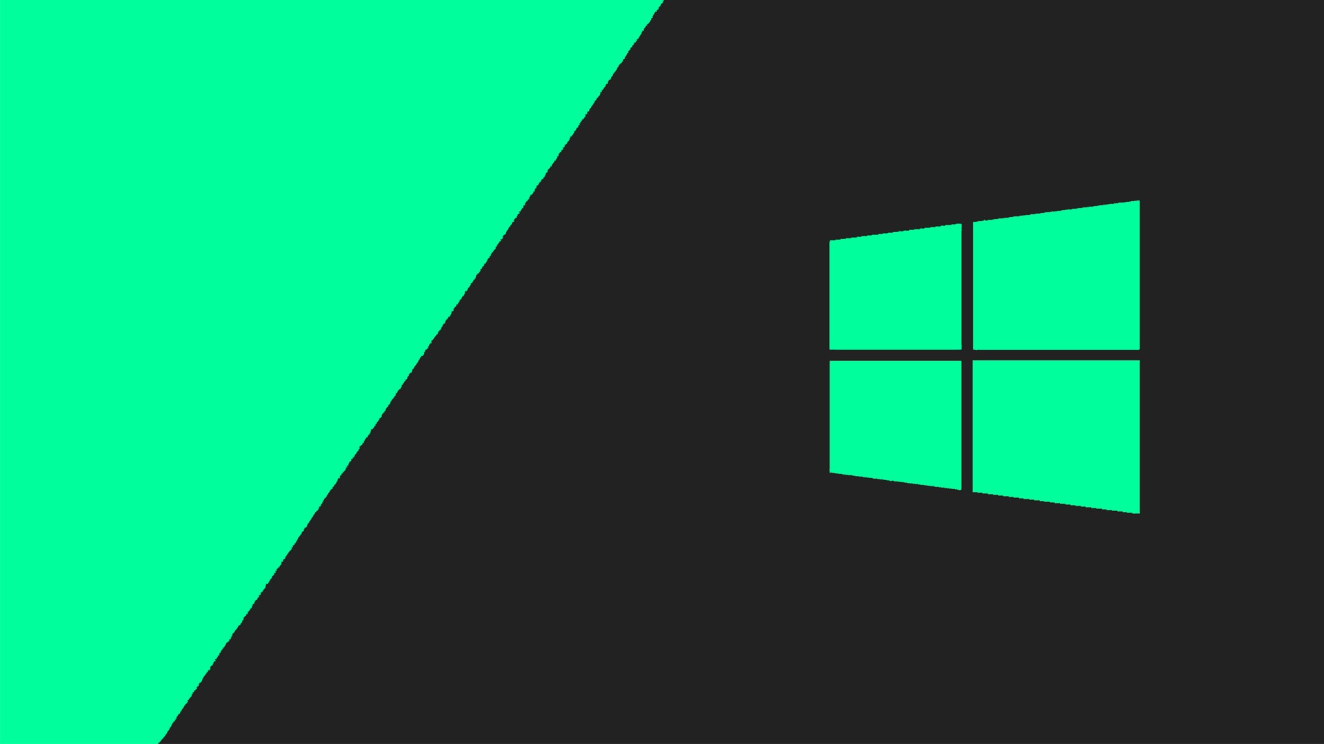 Windows 10 logo on a dark background HD Wallpaper