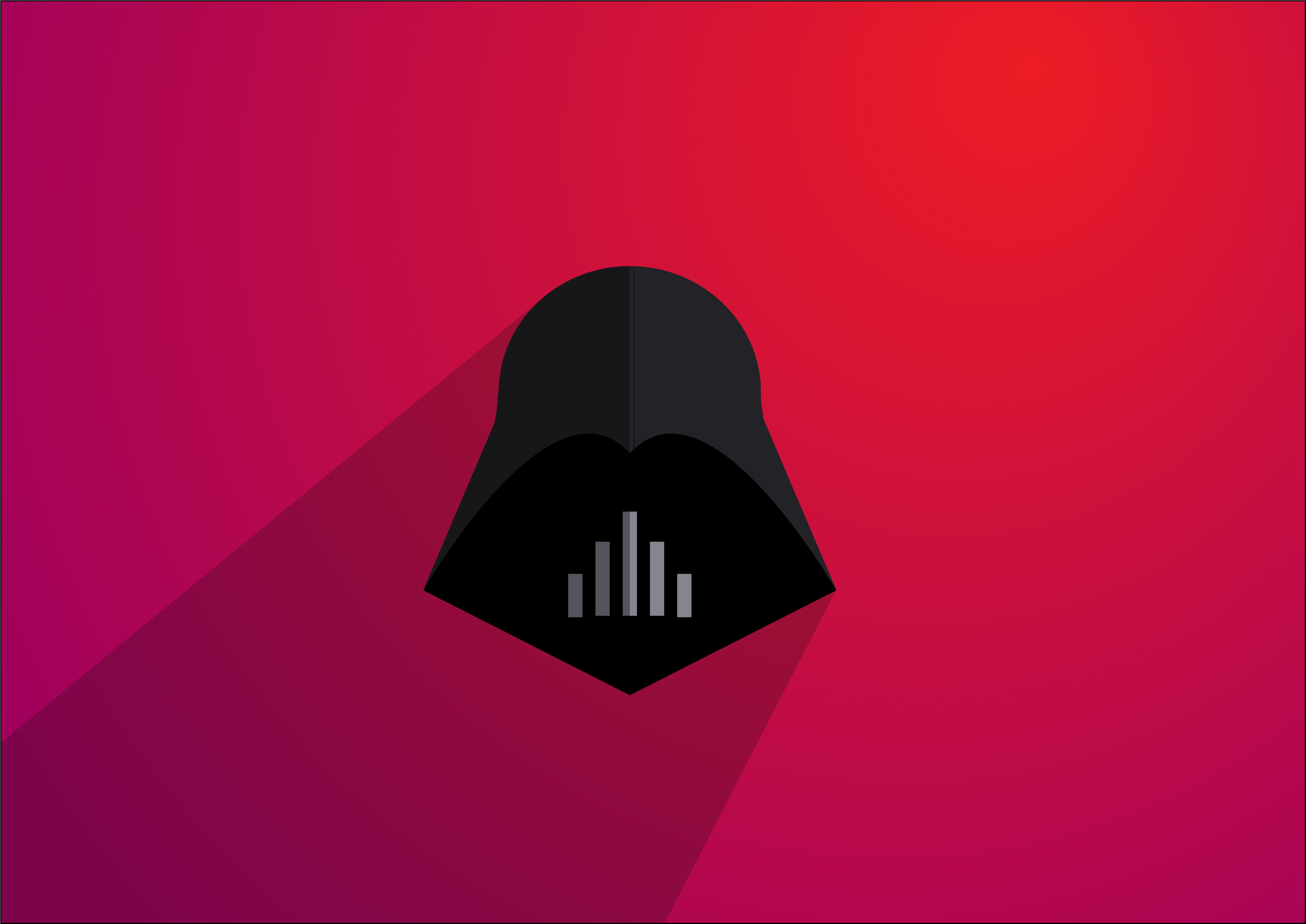 Darth Vader minimalism 4K HD Wallpaper