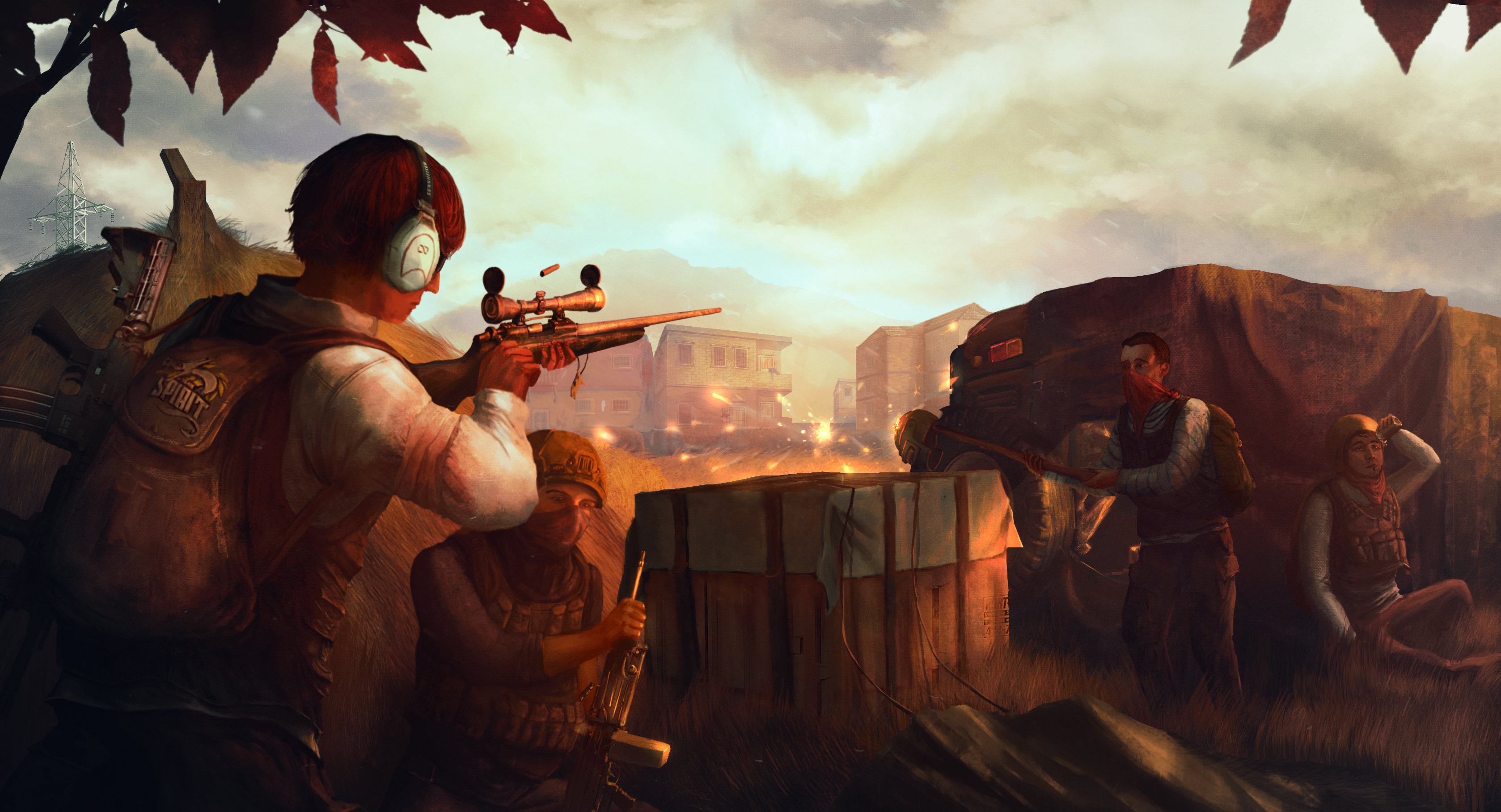 Playerunknown's Battlegrounds characters in combat HD Wallpaper