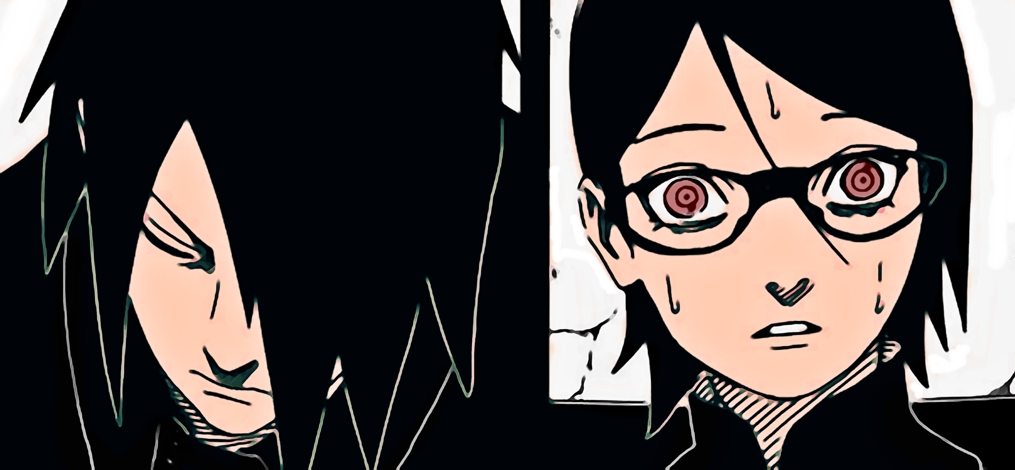 Sasuke Uchiha and Sarada Uchiha HD Wallpaper
