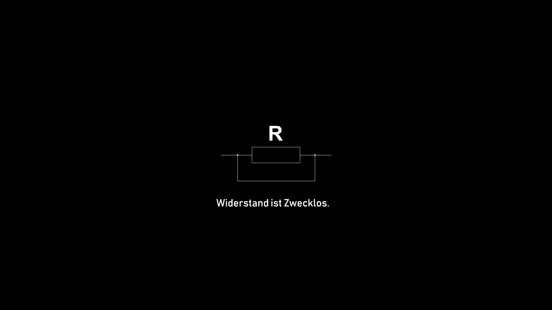 Resistor symbol with text HD Wallpaper