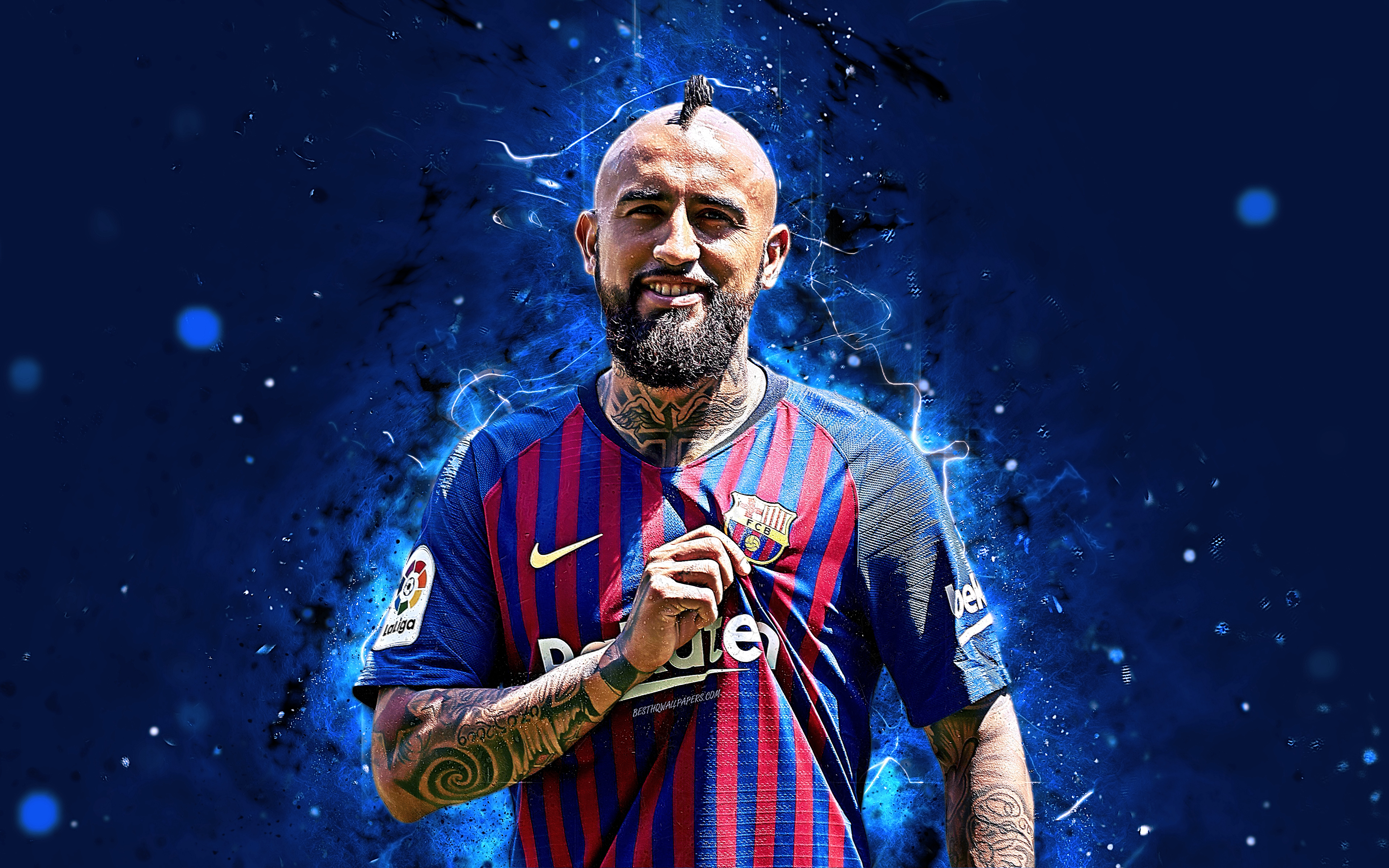 Arturo Vidal FC Barcelona Soccer Player HD Wallpaper
