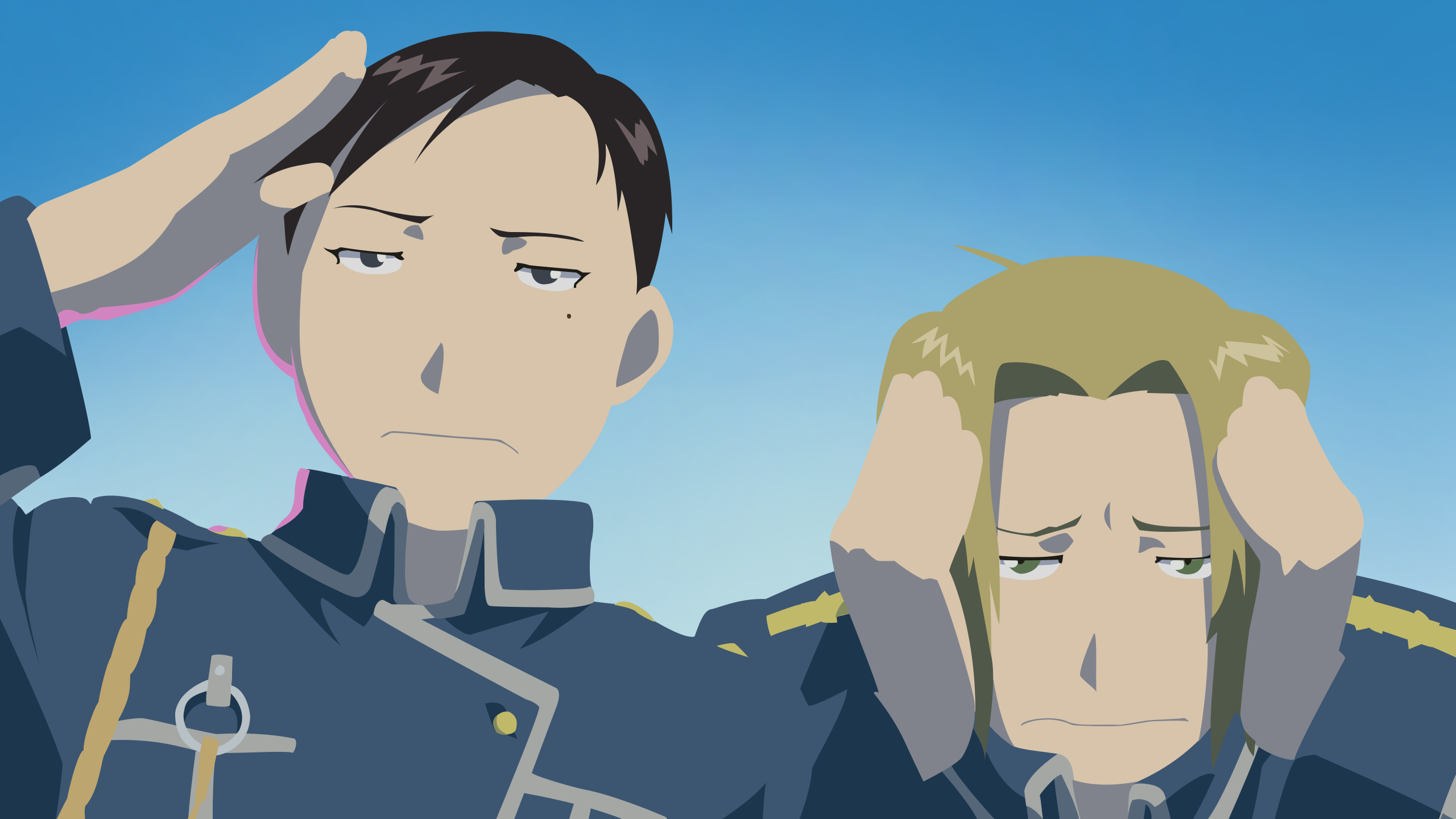 Denny Brosh and Maria Ross from Fullmetal Alchemist HD Wallpaper