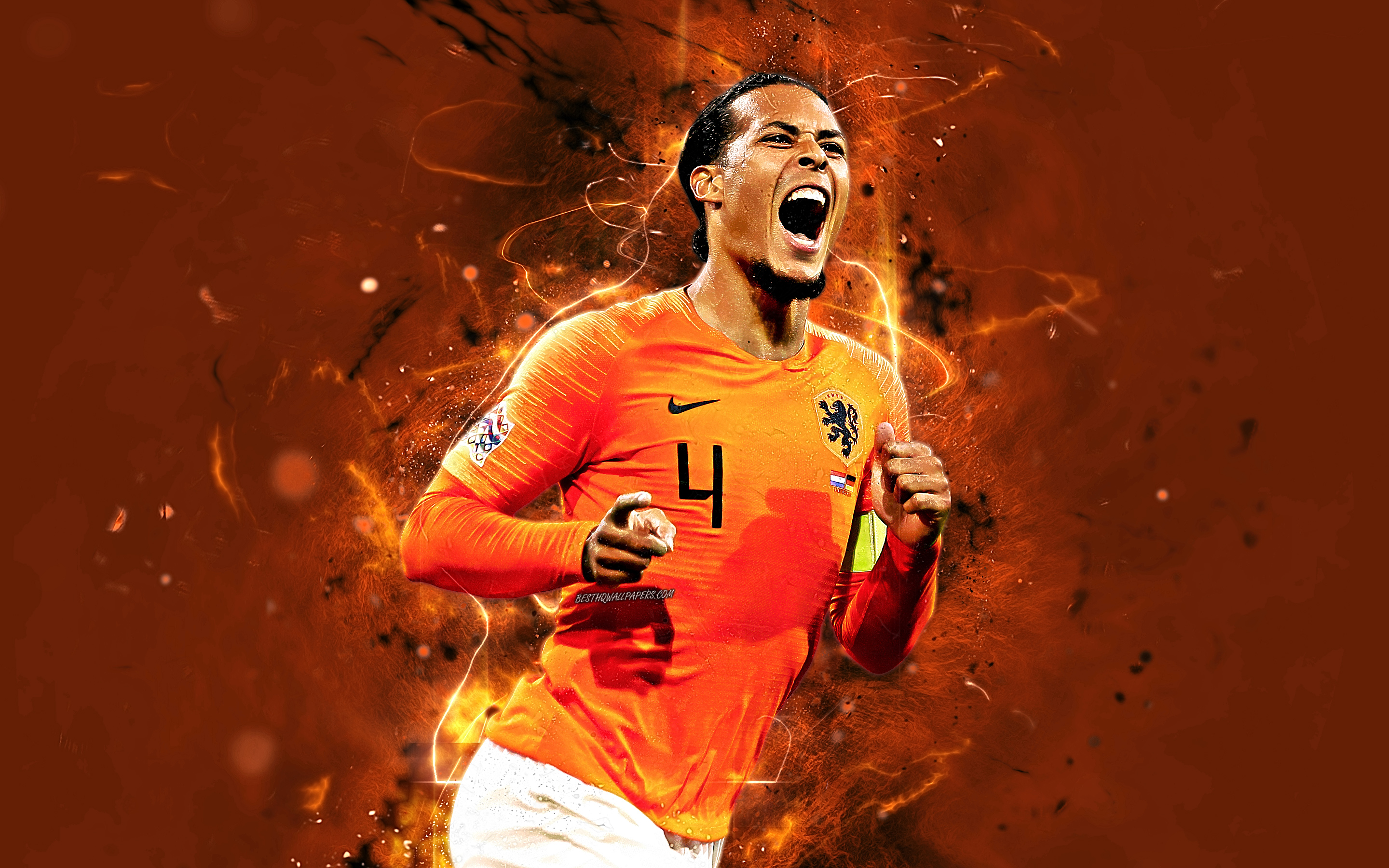 Virgil van Dijk of the Netherlands National Football Team HD Wallpaper