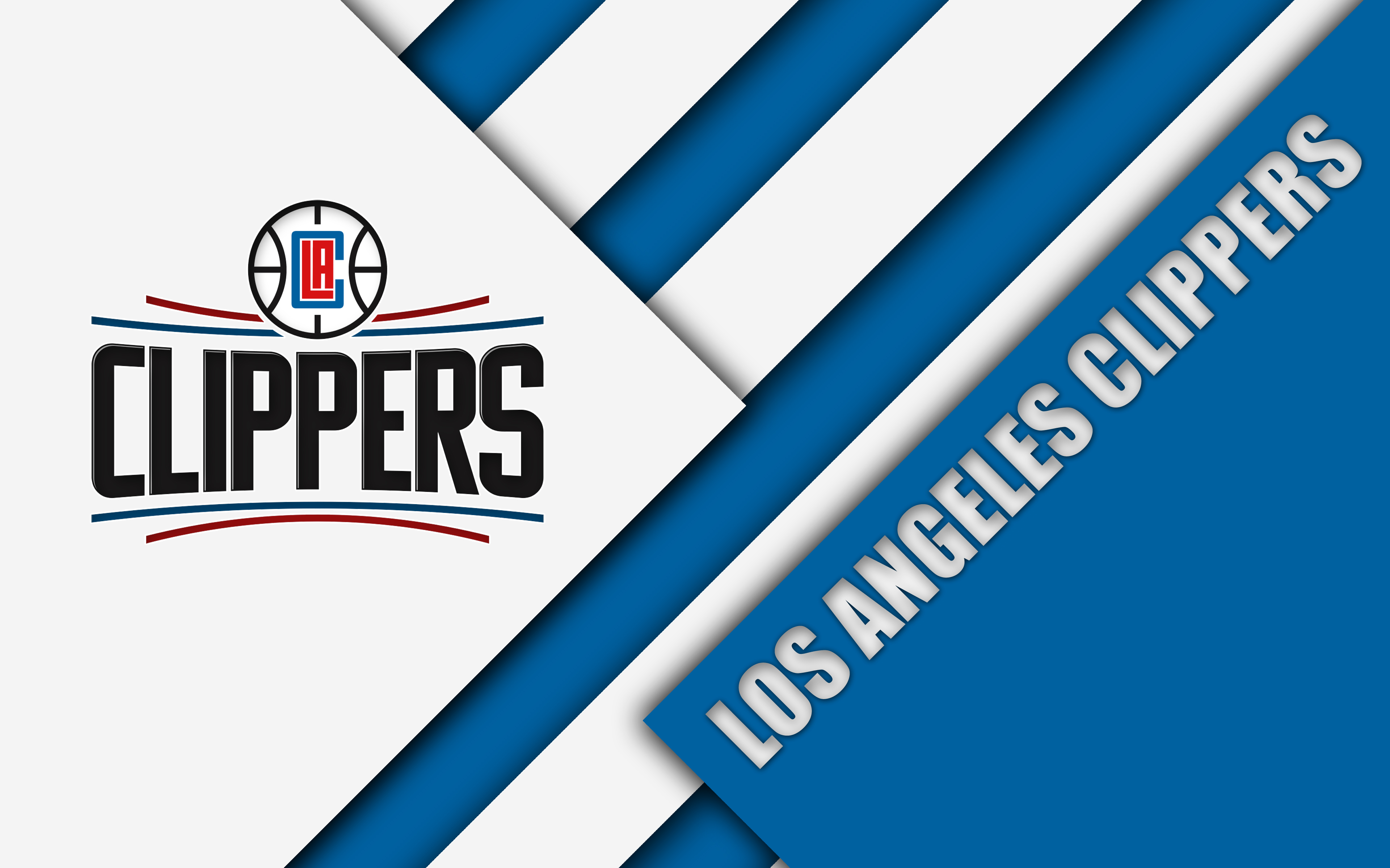 Los Angeles Clippers Logo and Text HD Wallpaper