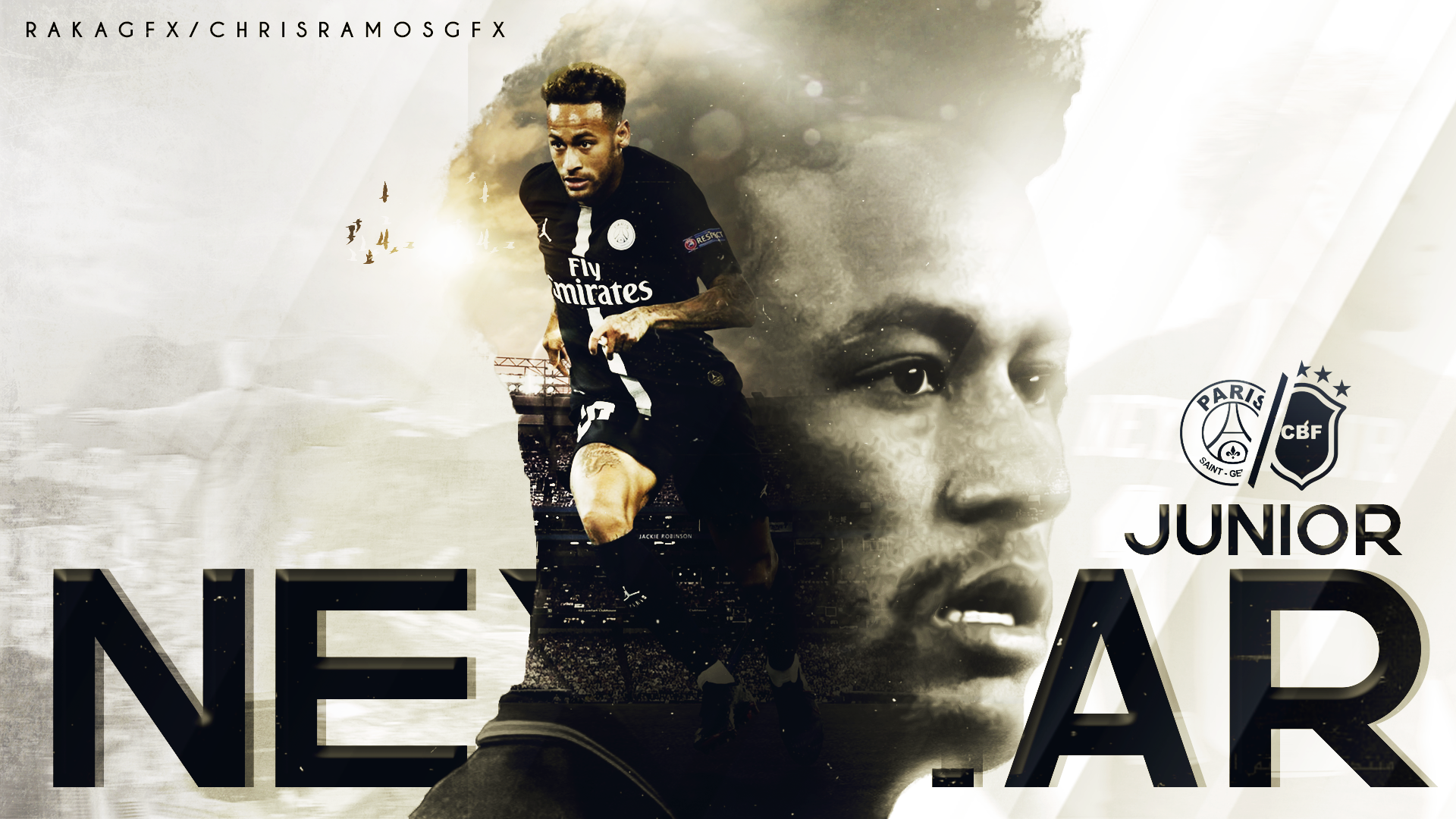 Neymar Jr. Paris Saint-Germain F.C. Brazilian Soccer HD Wallpaper