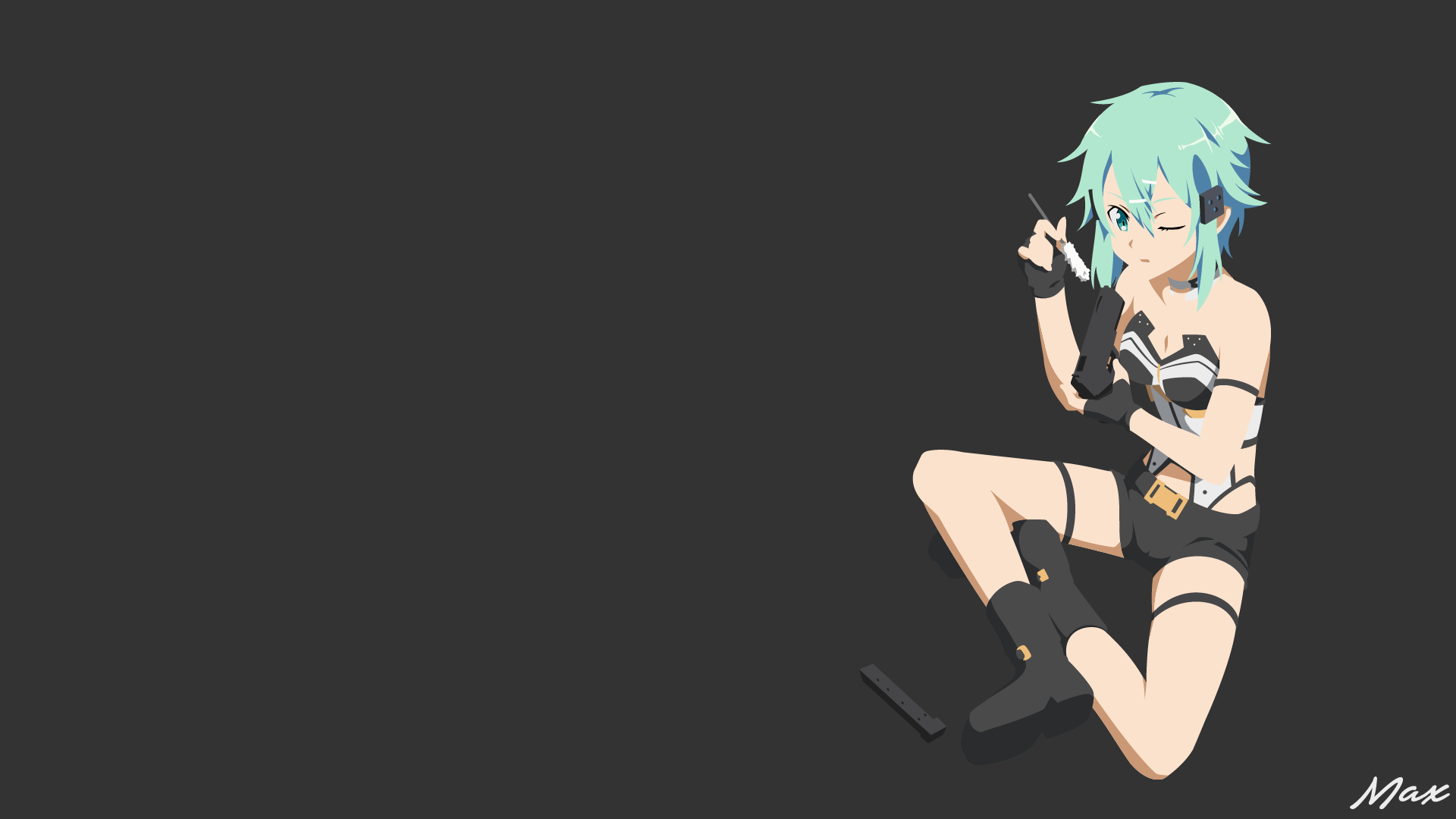 Sinon from Sword Art Online HD Wallpaper
