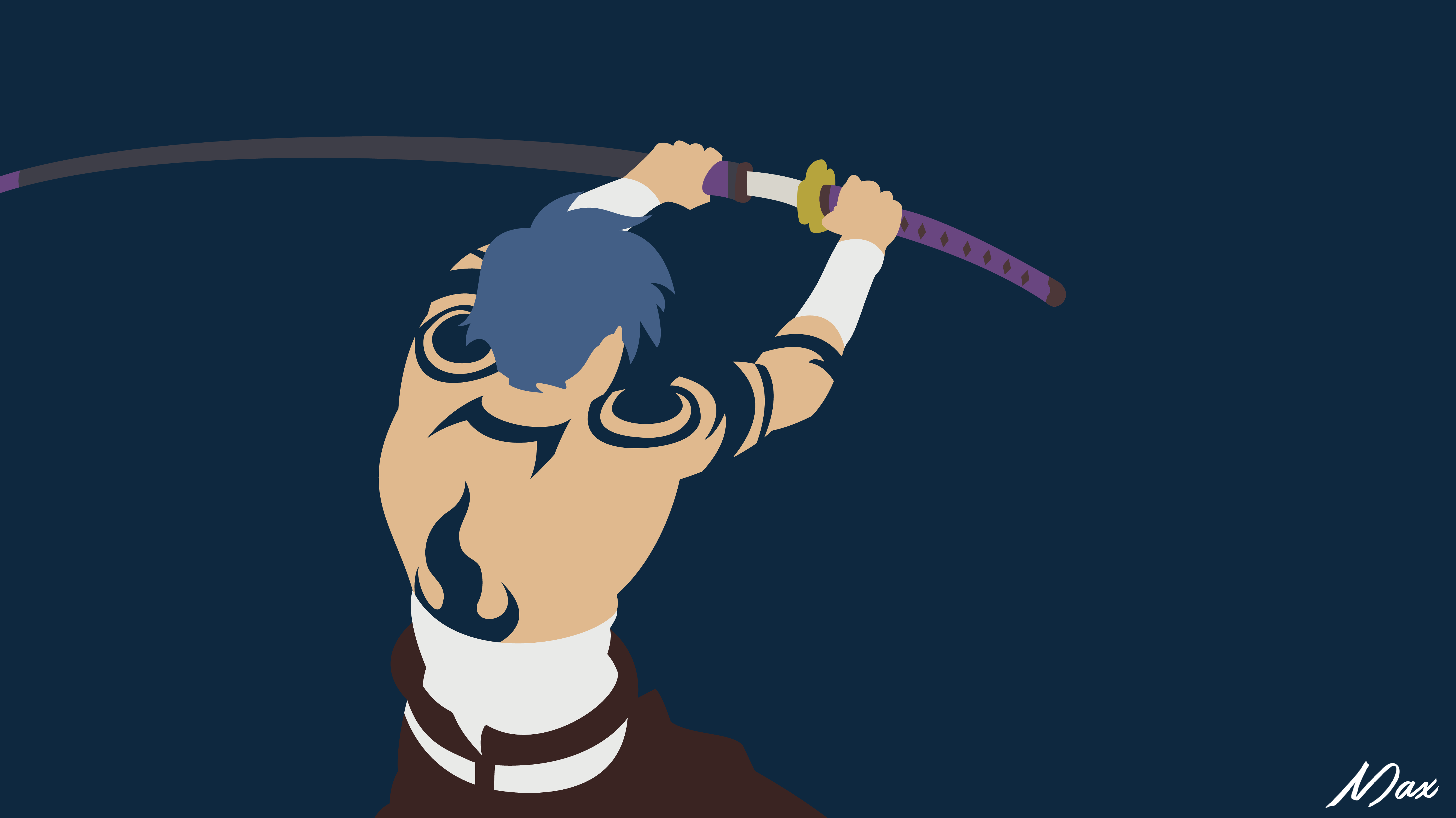 Kamina from Tengen Toppa Gurren Lagann with a sword HD Wallpaper