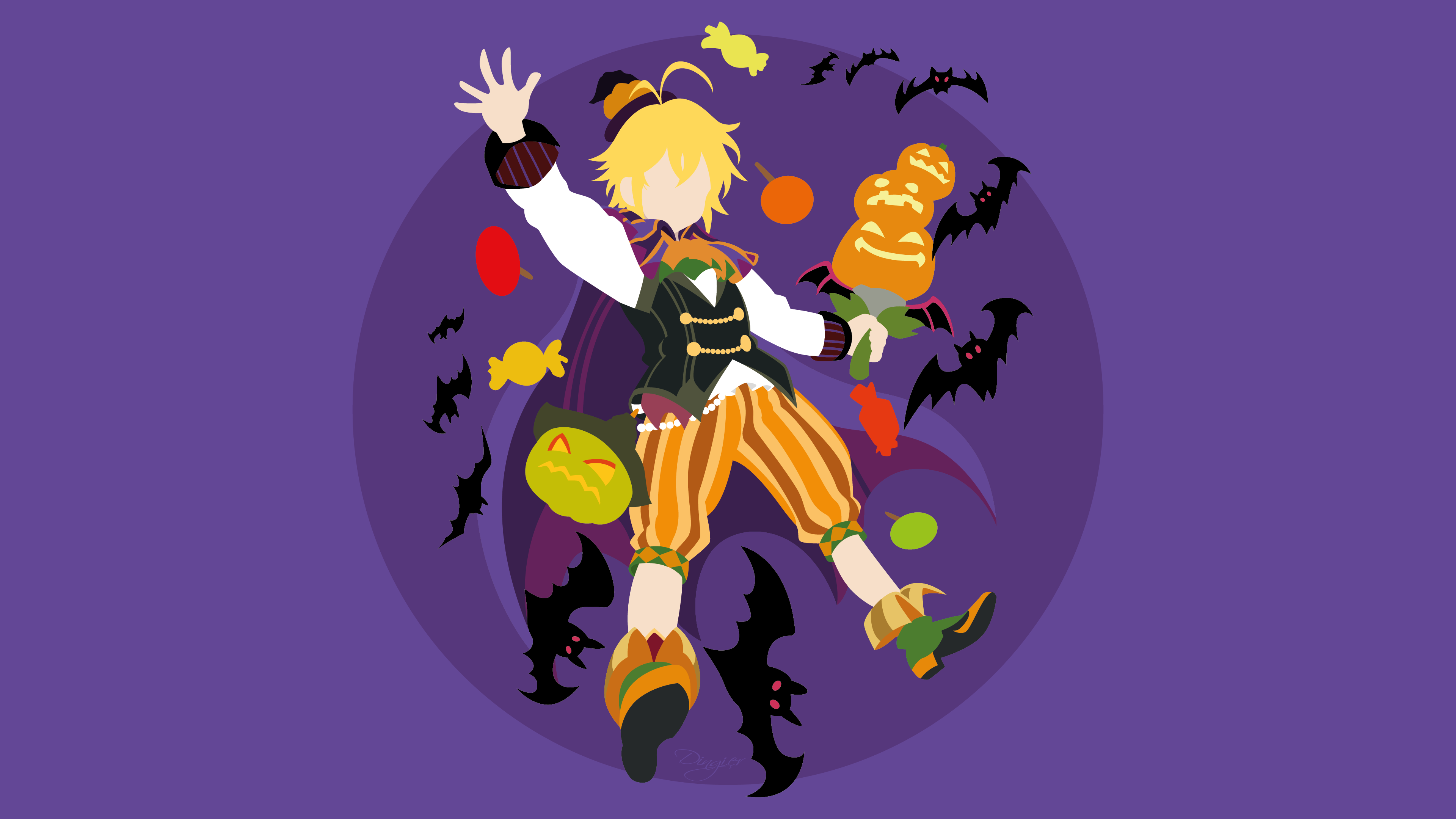 Meliodas from The Seven Deadly Sins Halloween HD Wallpaper