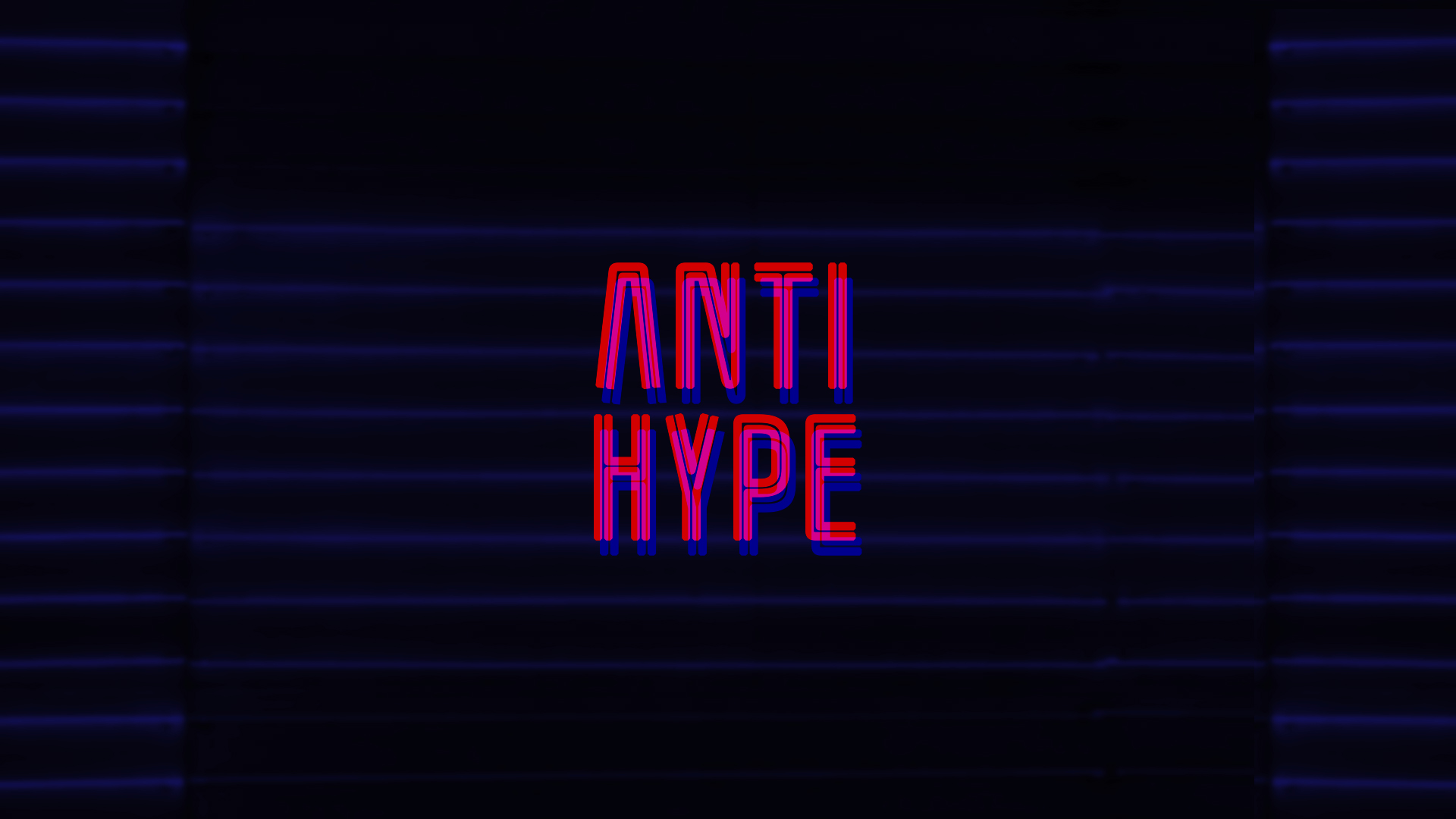 Anti Hype Neon Sign HD Wallpaper