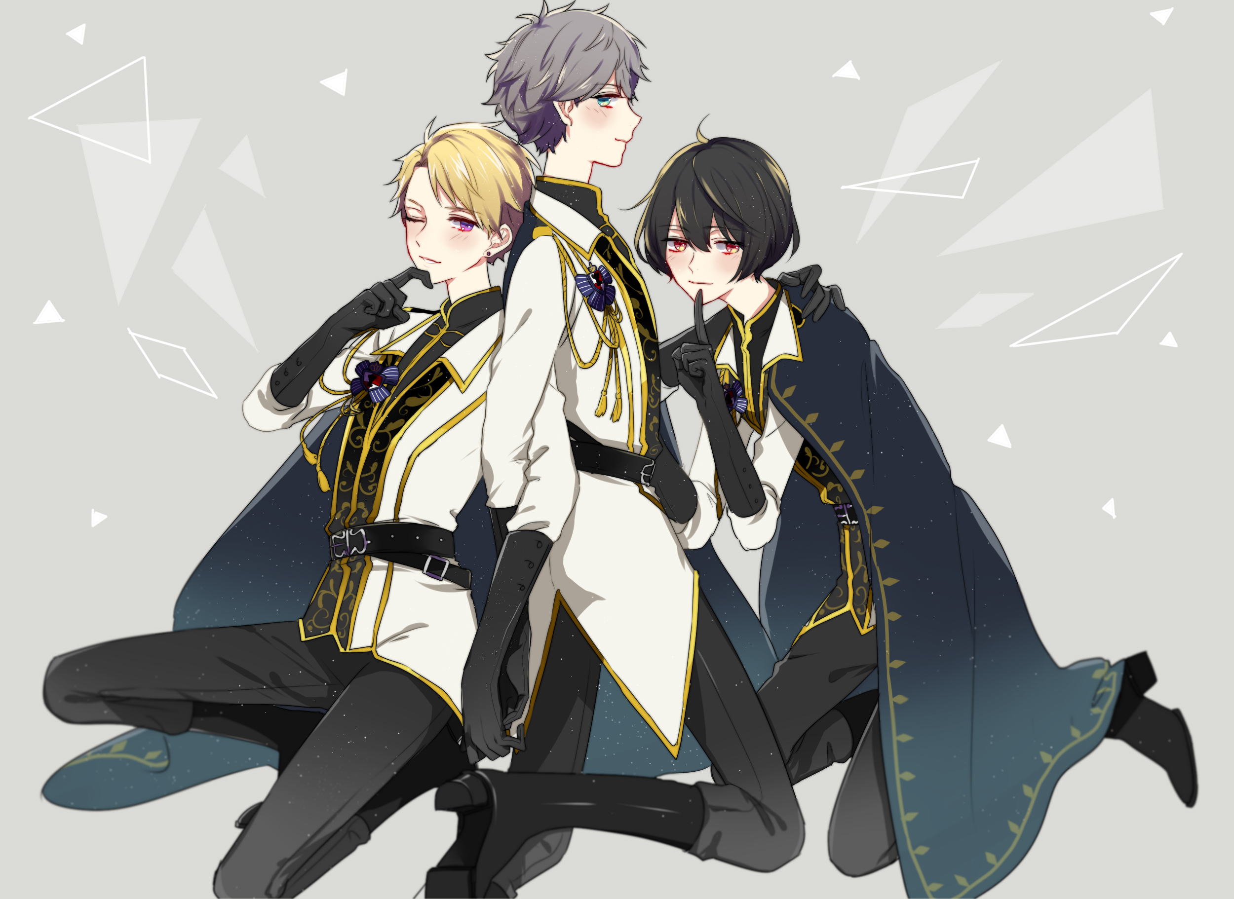 Ritsu Sakuma, Arashi Narukami, and Izumi Sena from Ensemble Stars! HD Wallpaper